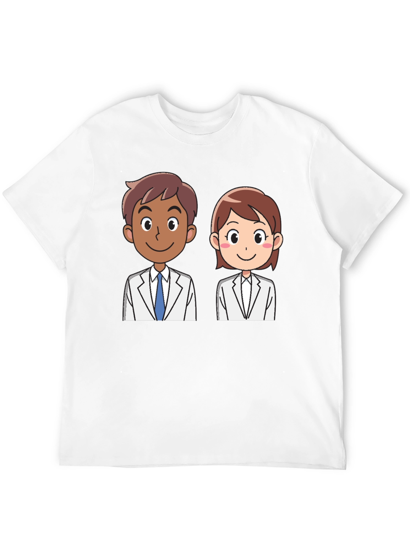 Doctor Cartoon Graphic Tee - Unisex Black T-Shirt