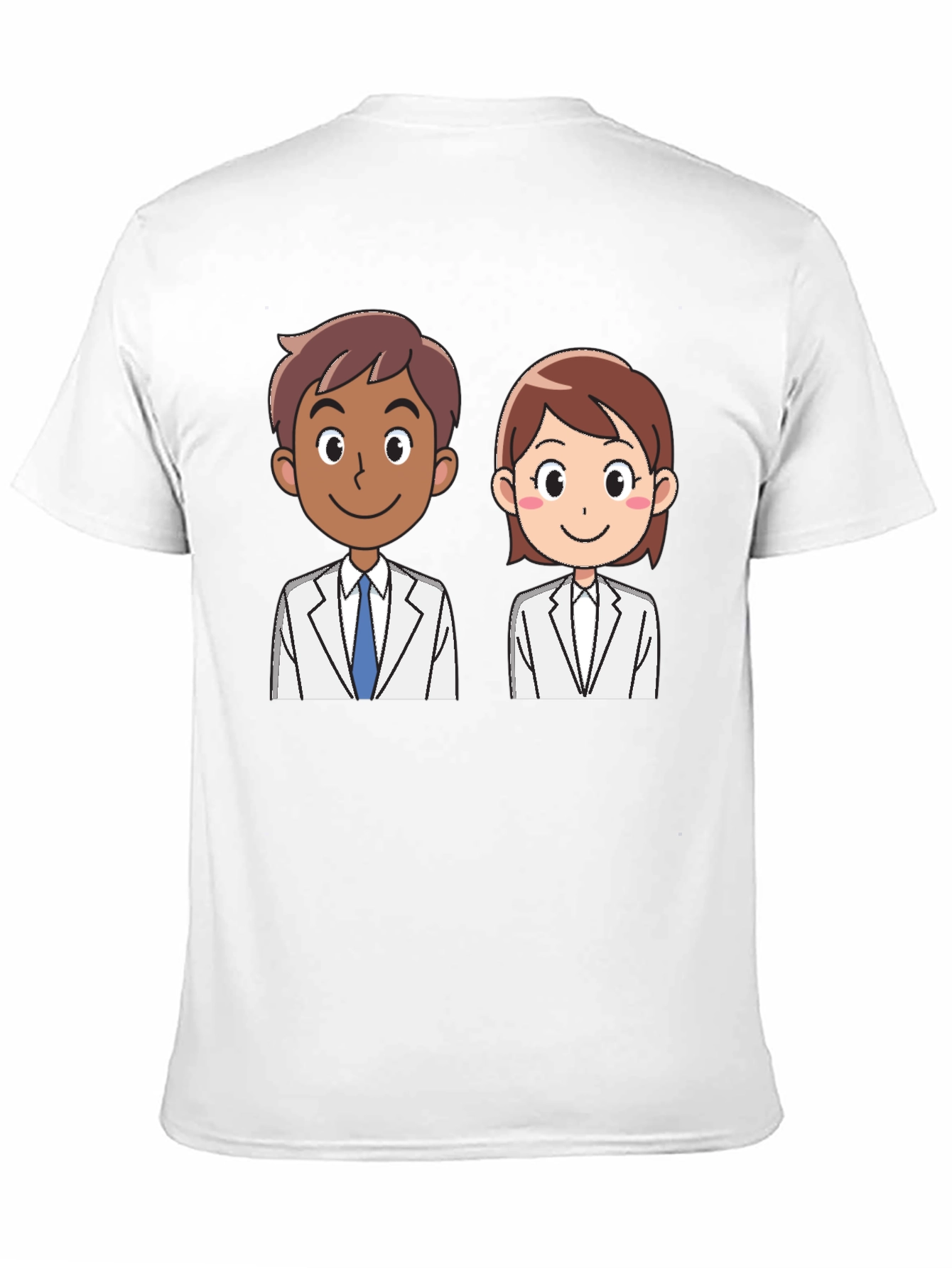 Doctor Cartoon Graphic Tee - Unisex Black T-Shirt