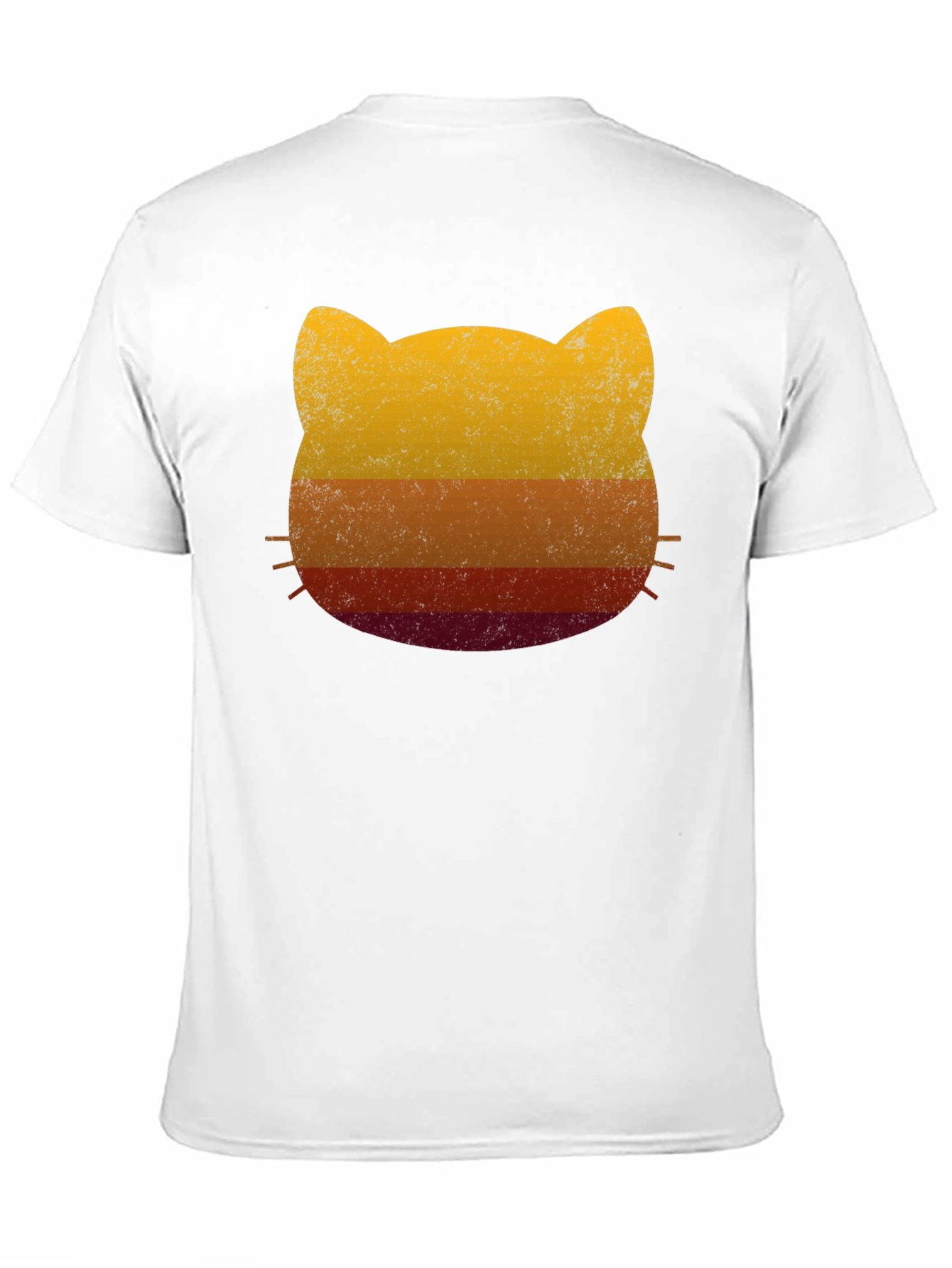 Retro Sunset Cat Graphic Tee - Unisex