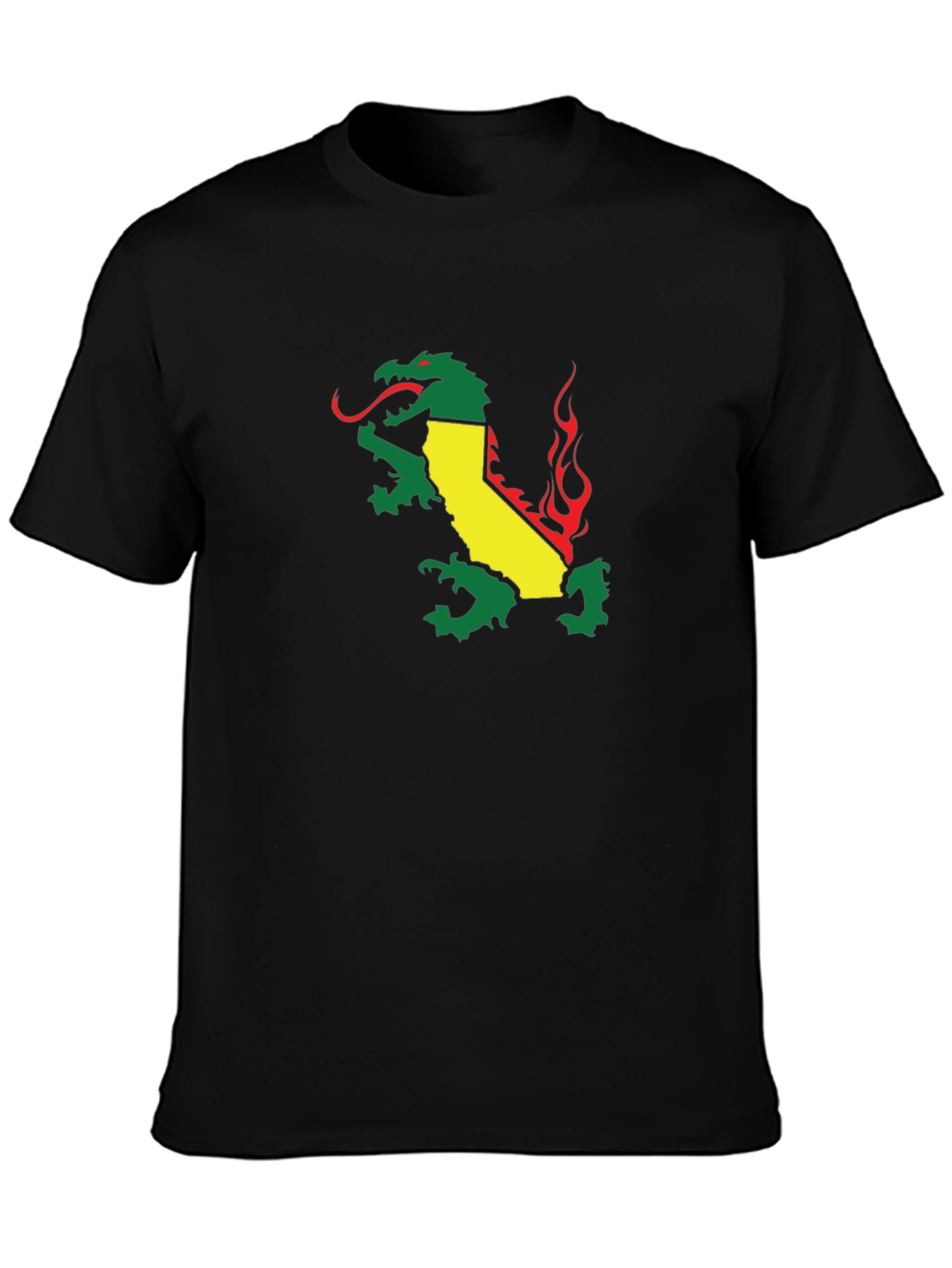 California Dragon Black T-Shirt