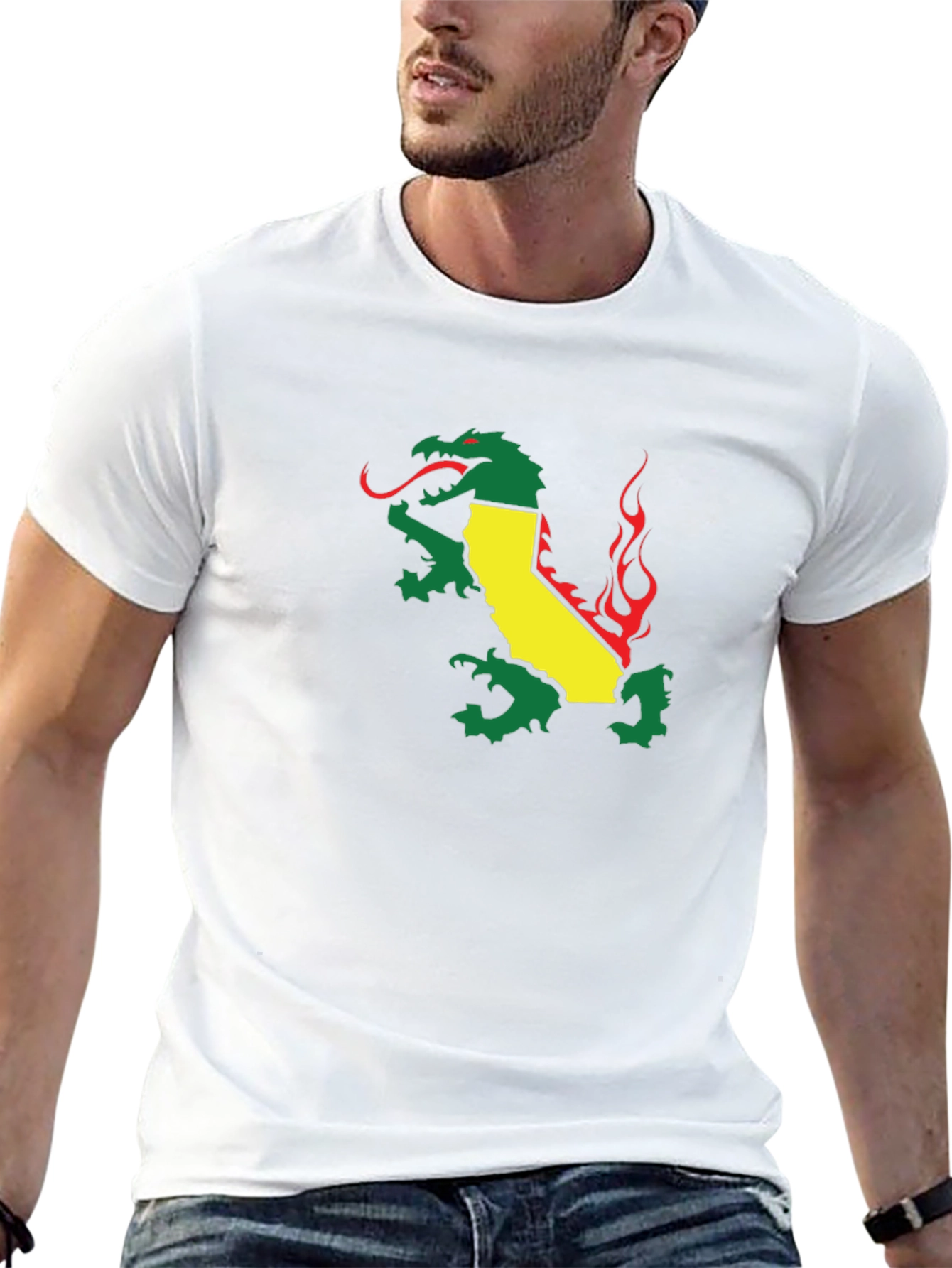 California Dragon Black T-Shirt