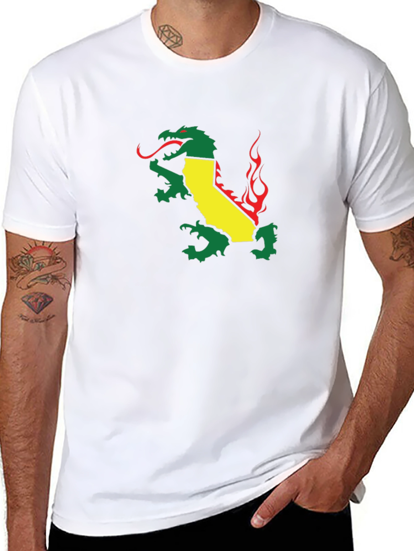 California Dragon Black T-Shirt
