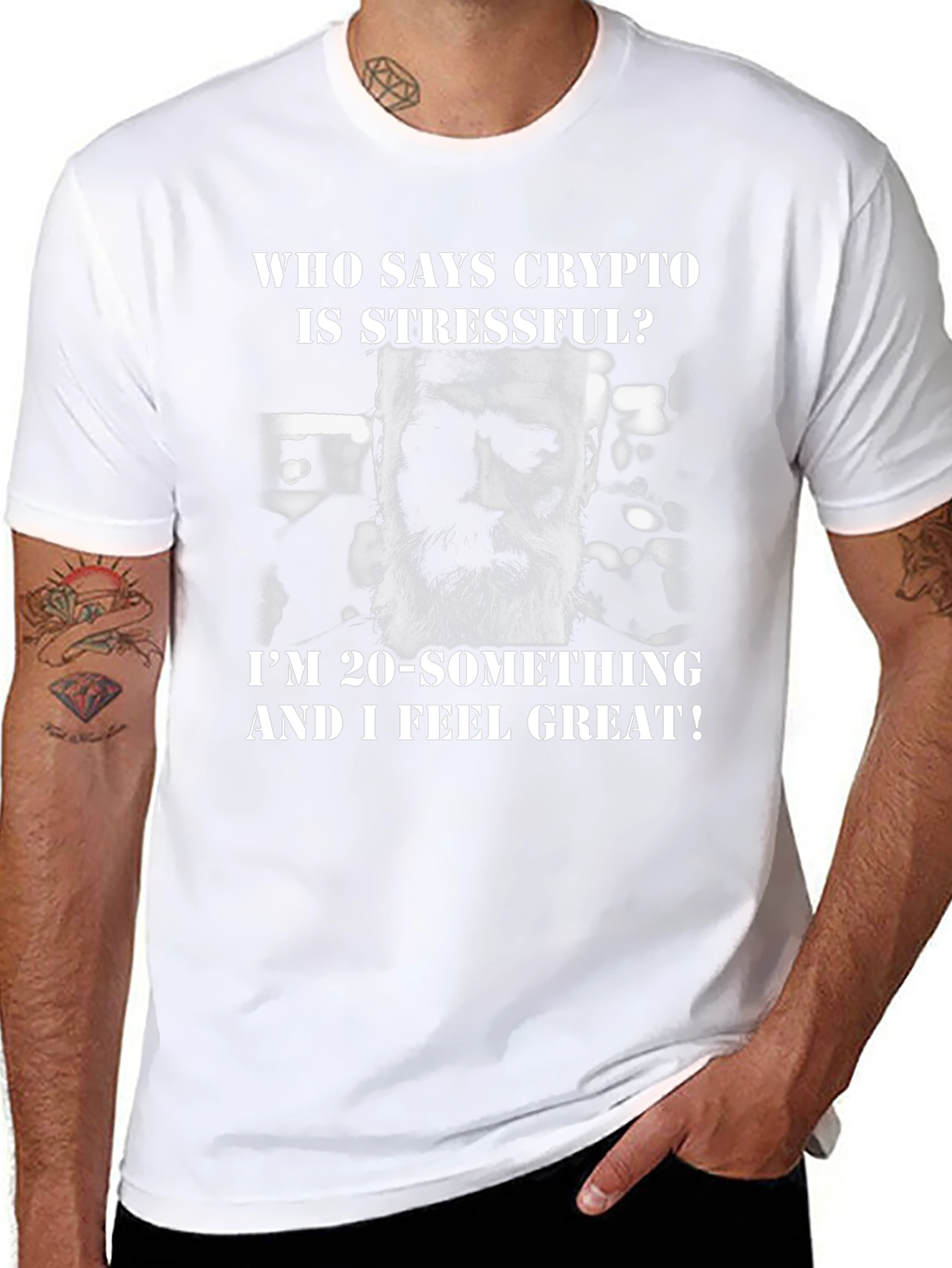 Crypto Stressful? Funny Graphic T-Shirt