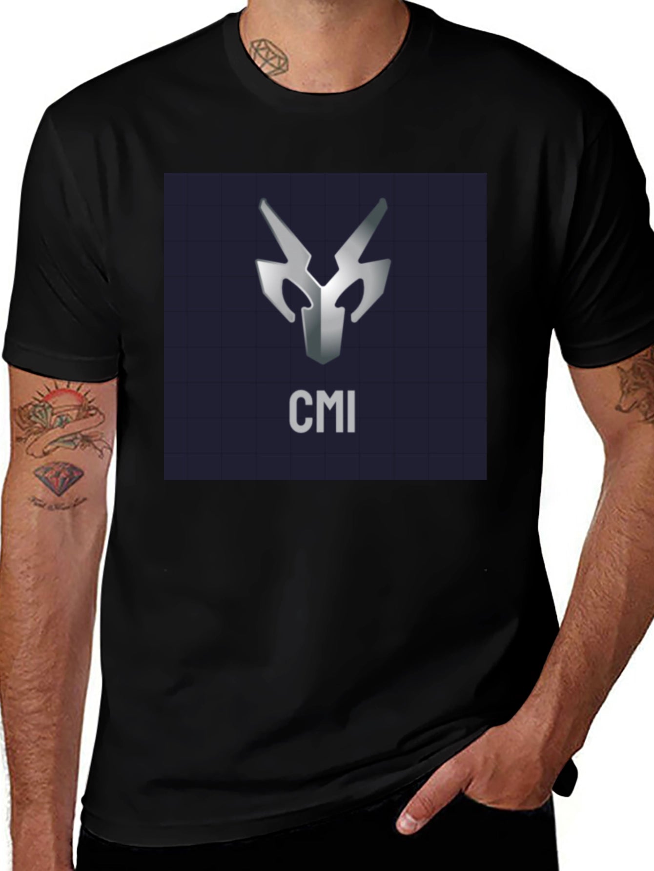 CMI Logo Black T-Shirt - Modern Graphic Tee