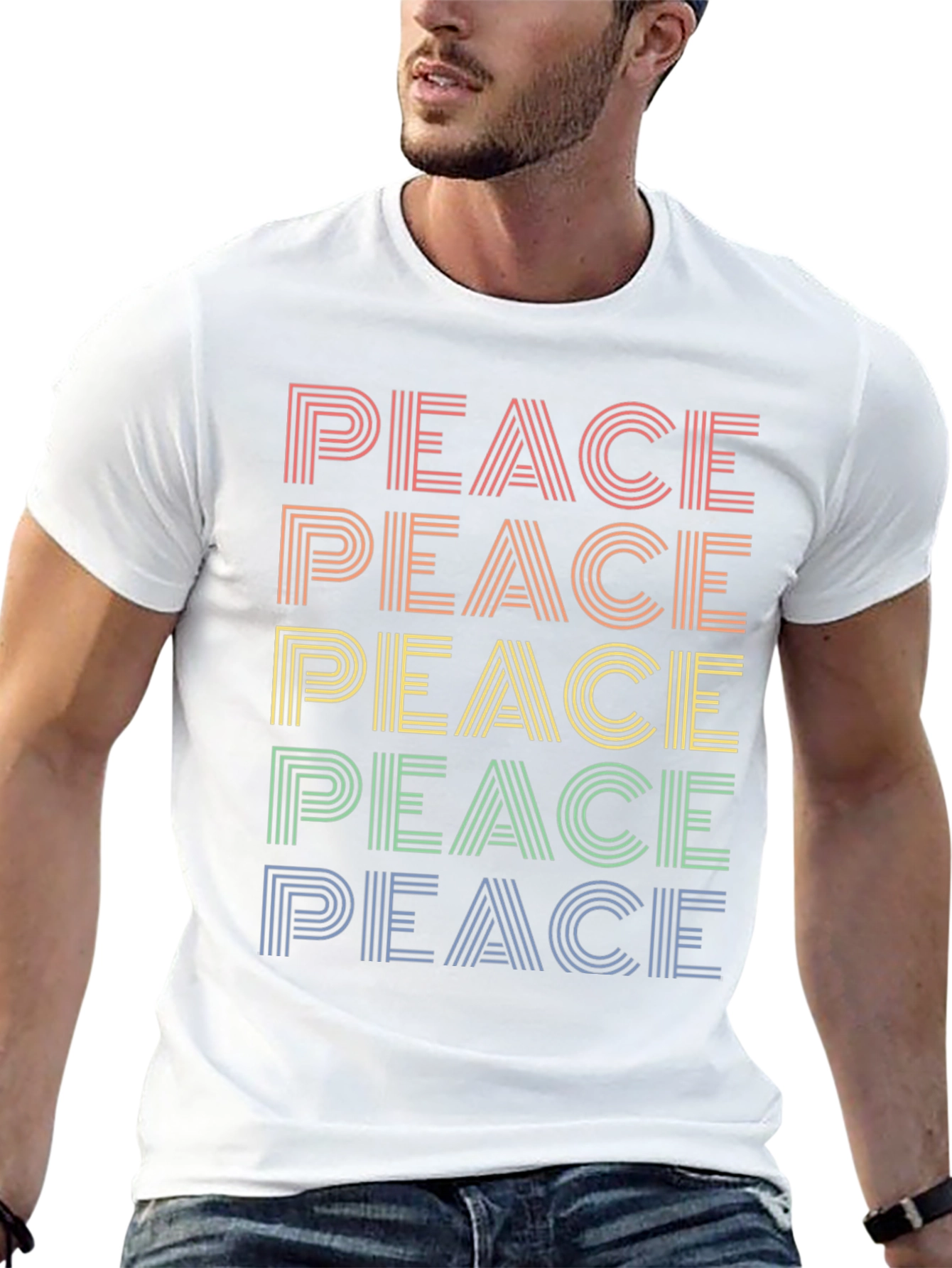 Rainbow Peace Graphic Tee