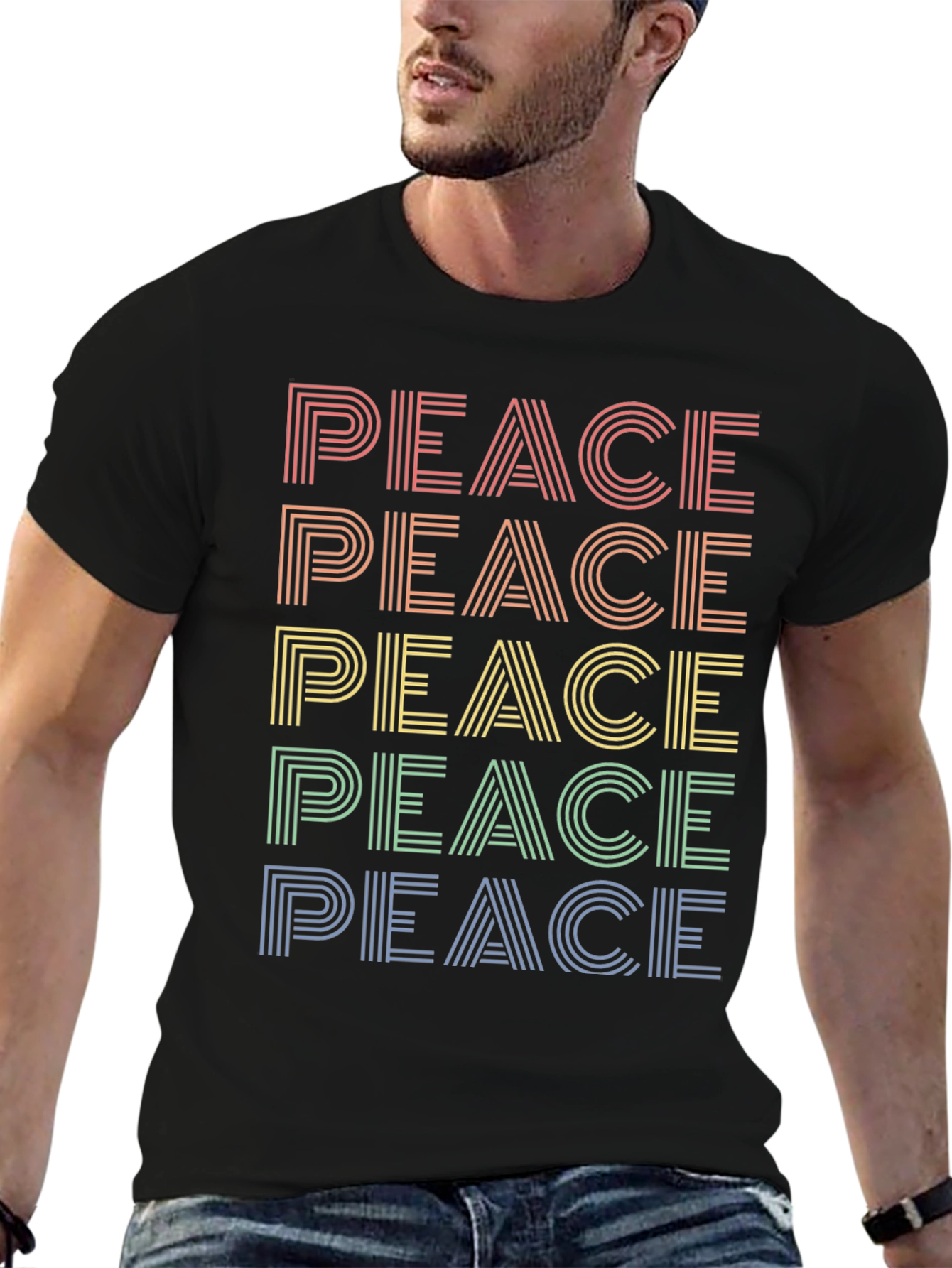 Rainbow Peace Graphic Tee