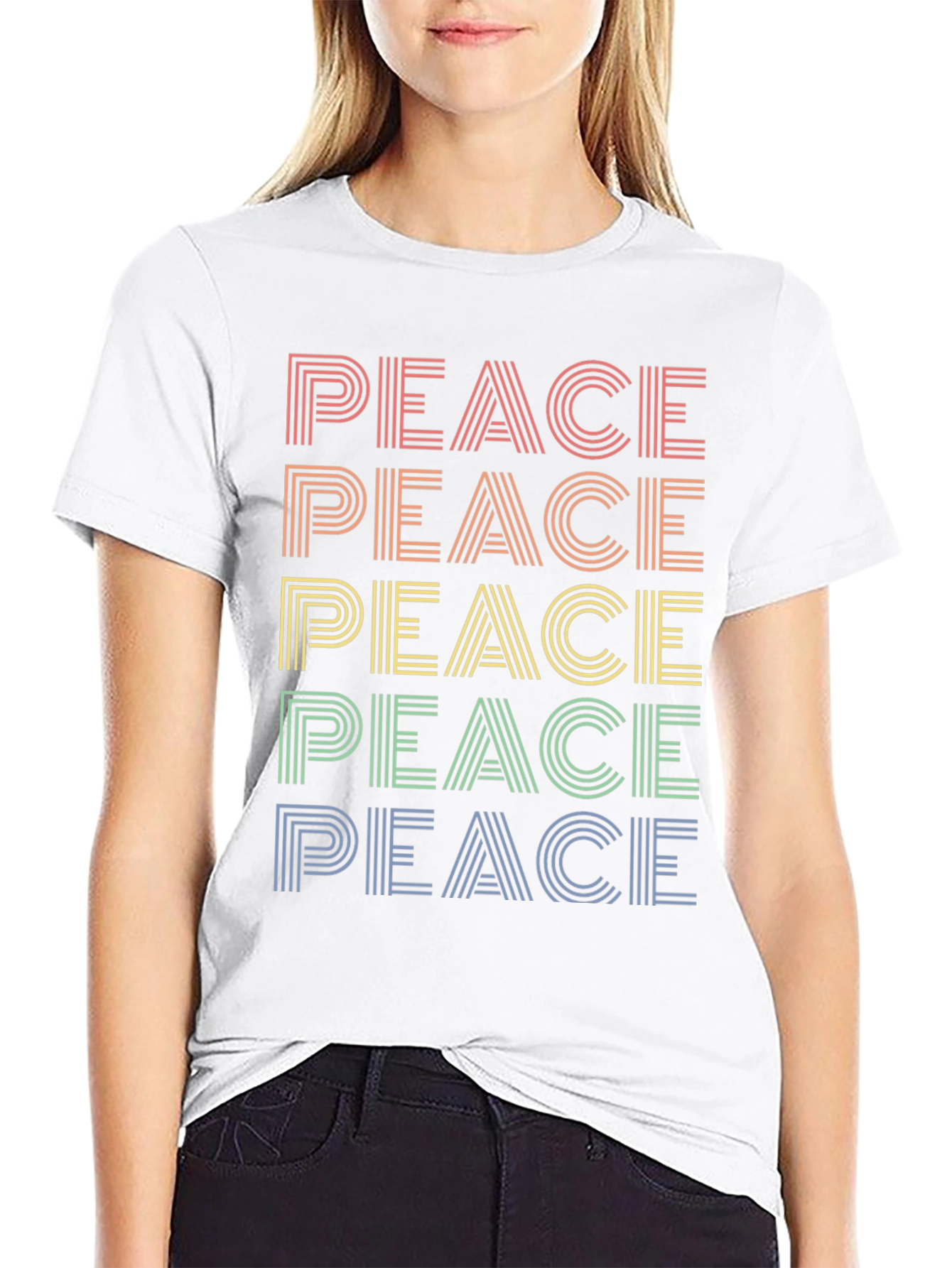 Rainbow Peace Graphic Tee