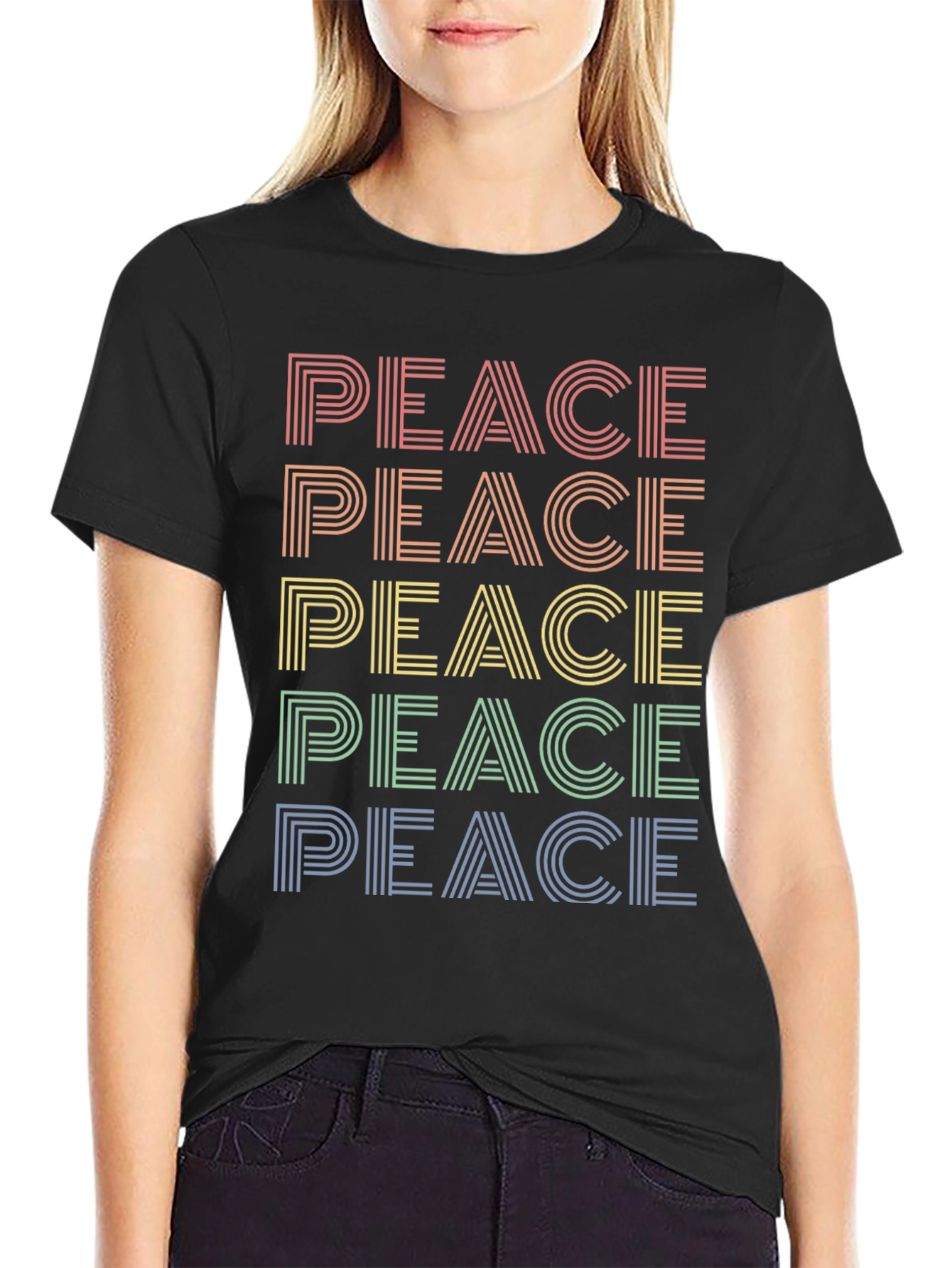 Rainbow Peace Graphic Tee