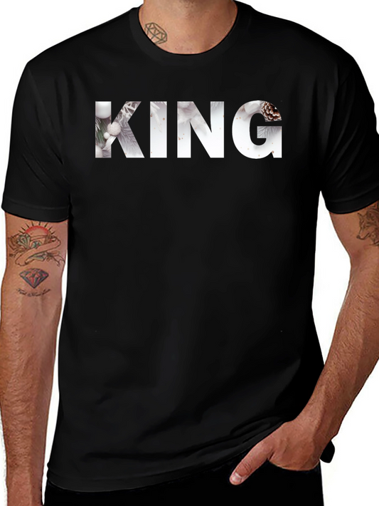 Winter King Graphic T-Shirt - Black