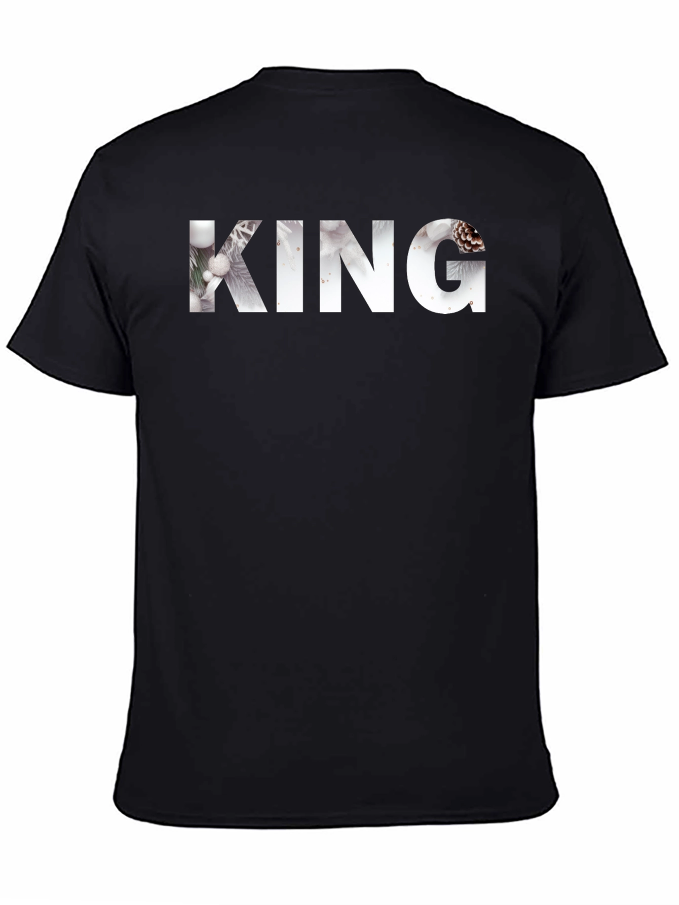 Winter King Graphic T-Shirt - Black