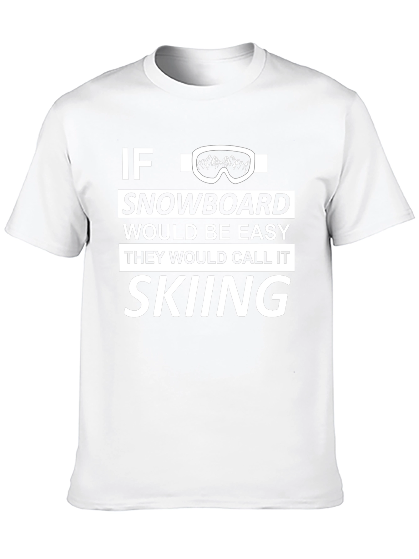 Funny Snowboard vs Skiing Graphic Tee