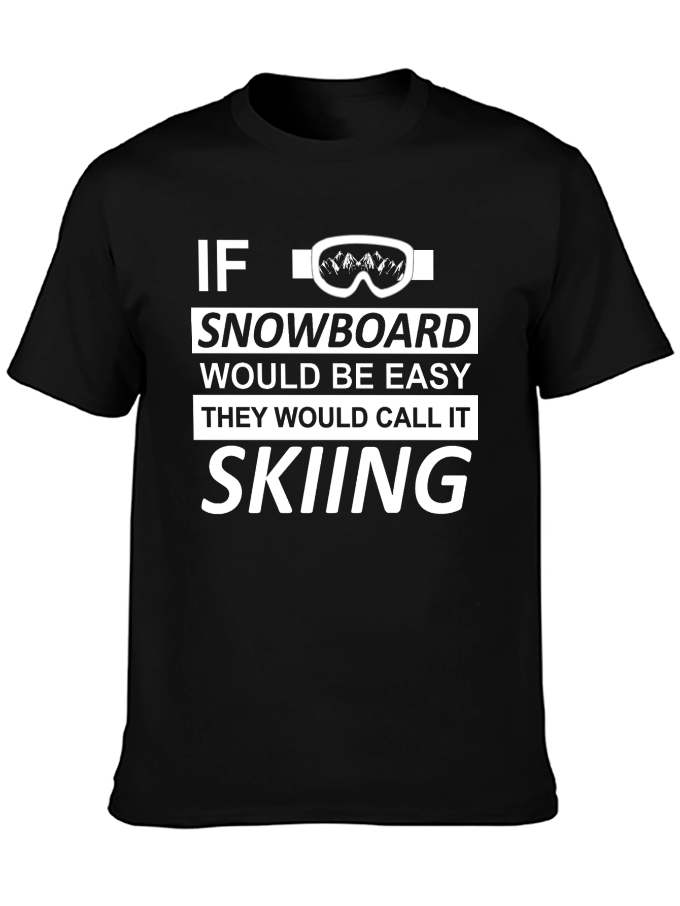 Funny Snowboard vs Skiing Graphic Tee