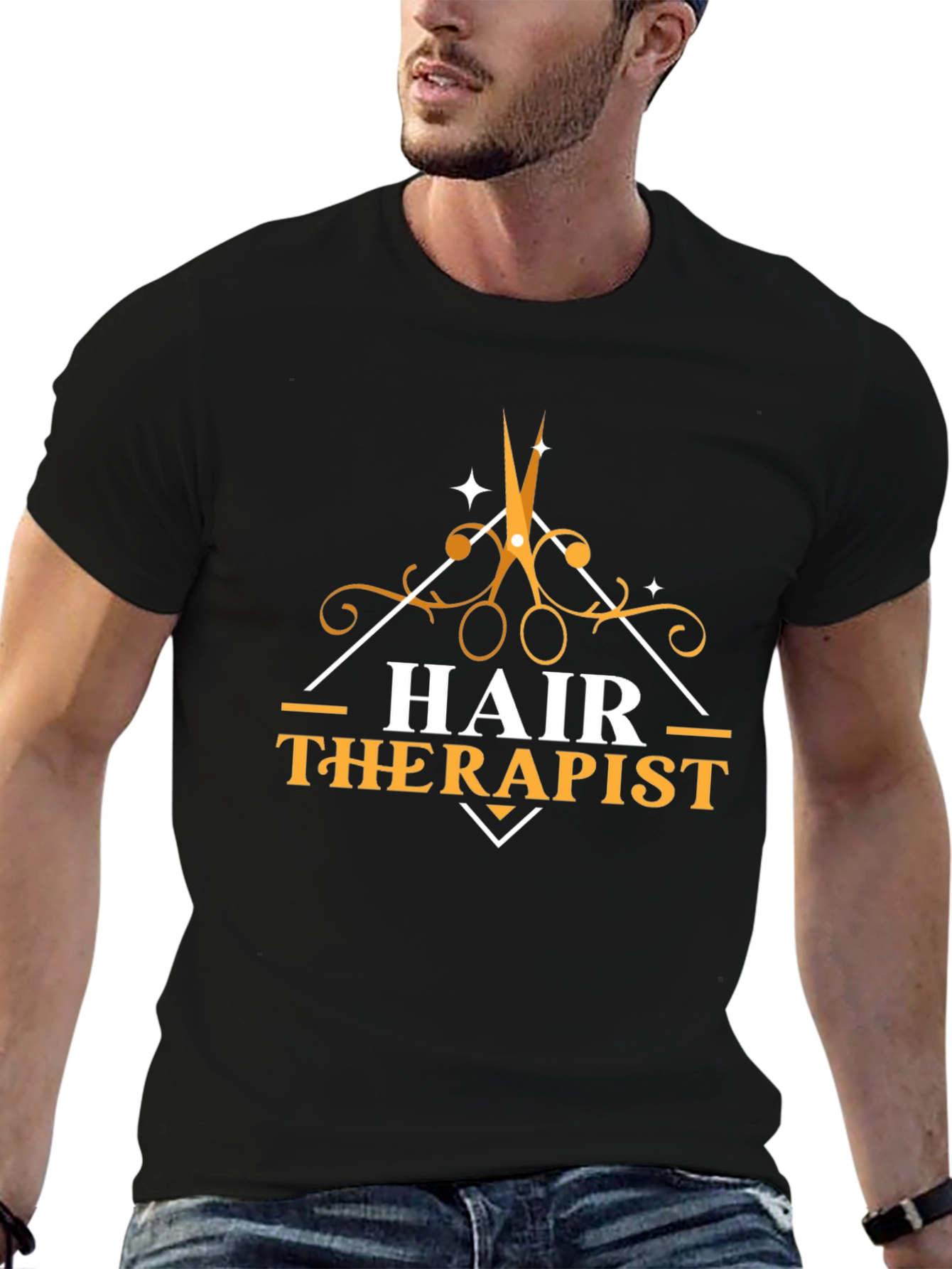 Hair Therapist T-Shirt - Stylish Barber Gift