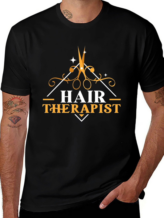 Hair Therapist T-Shirt - Stylish Barber Gift