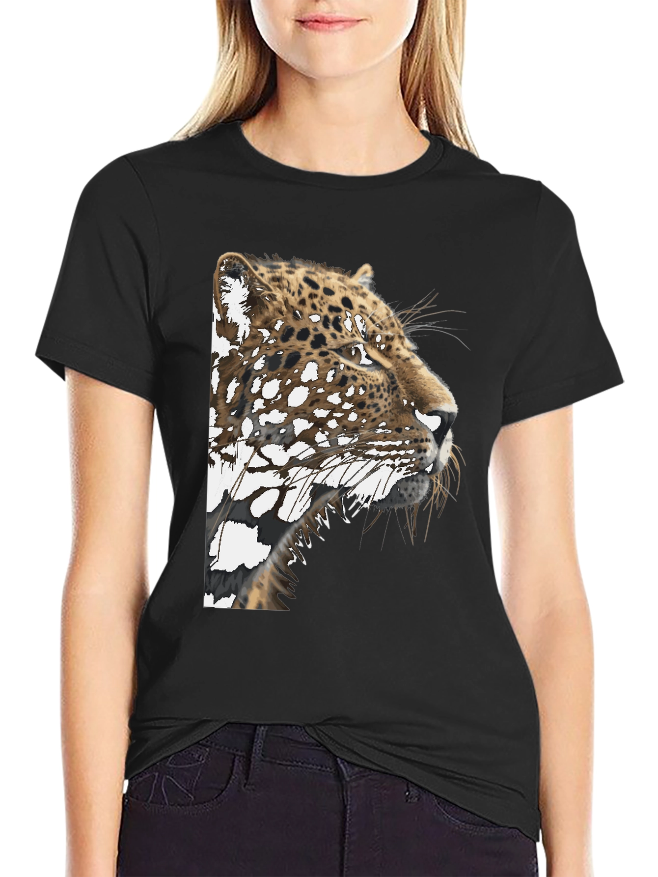 Jaguar Graphic Tee - Stylish Mens Black T-Shirt