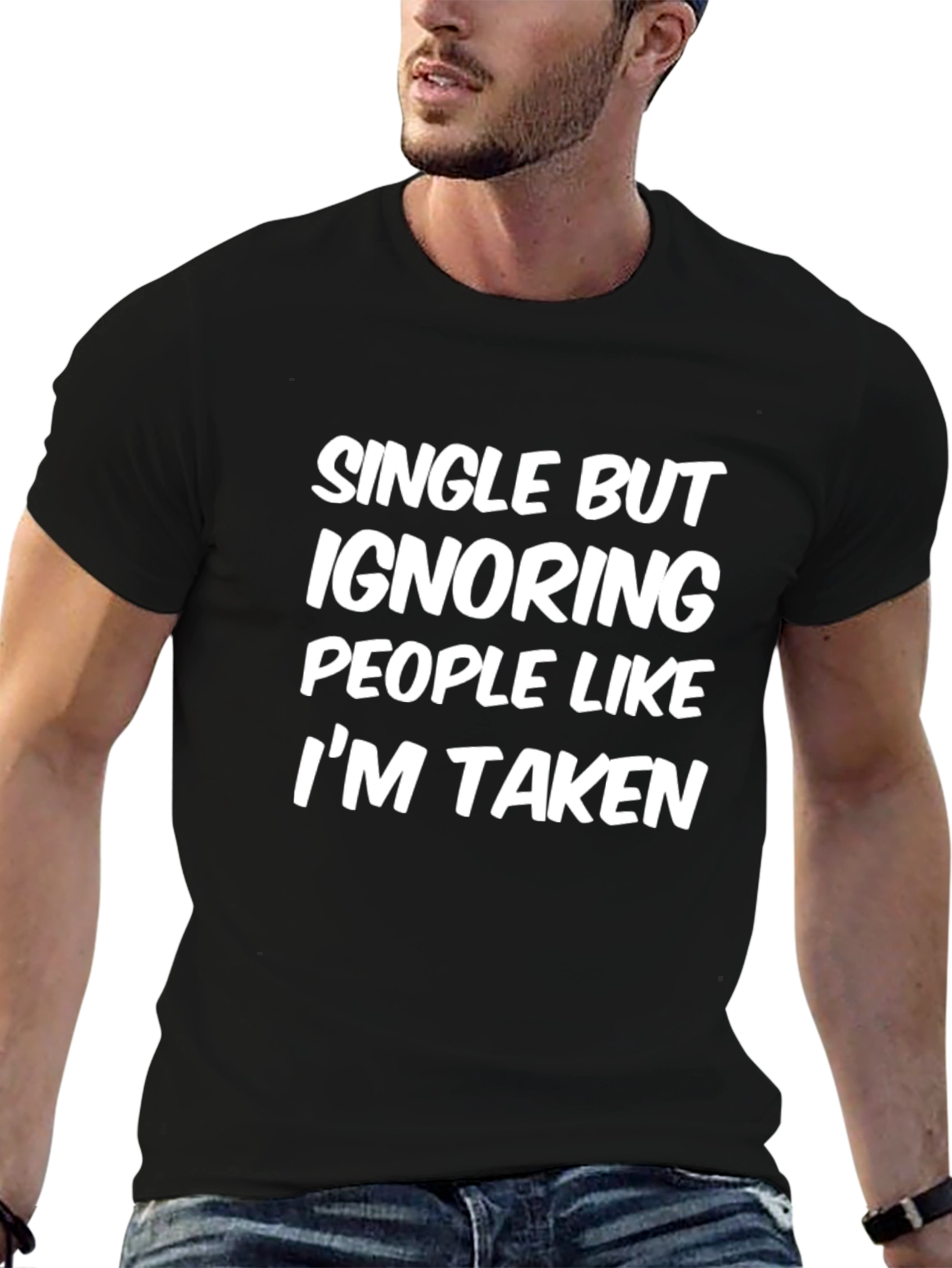 Single But Ignoring People Funny T-Shirt