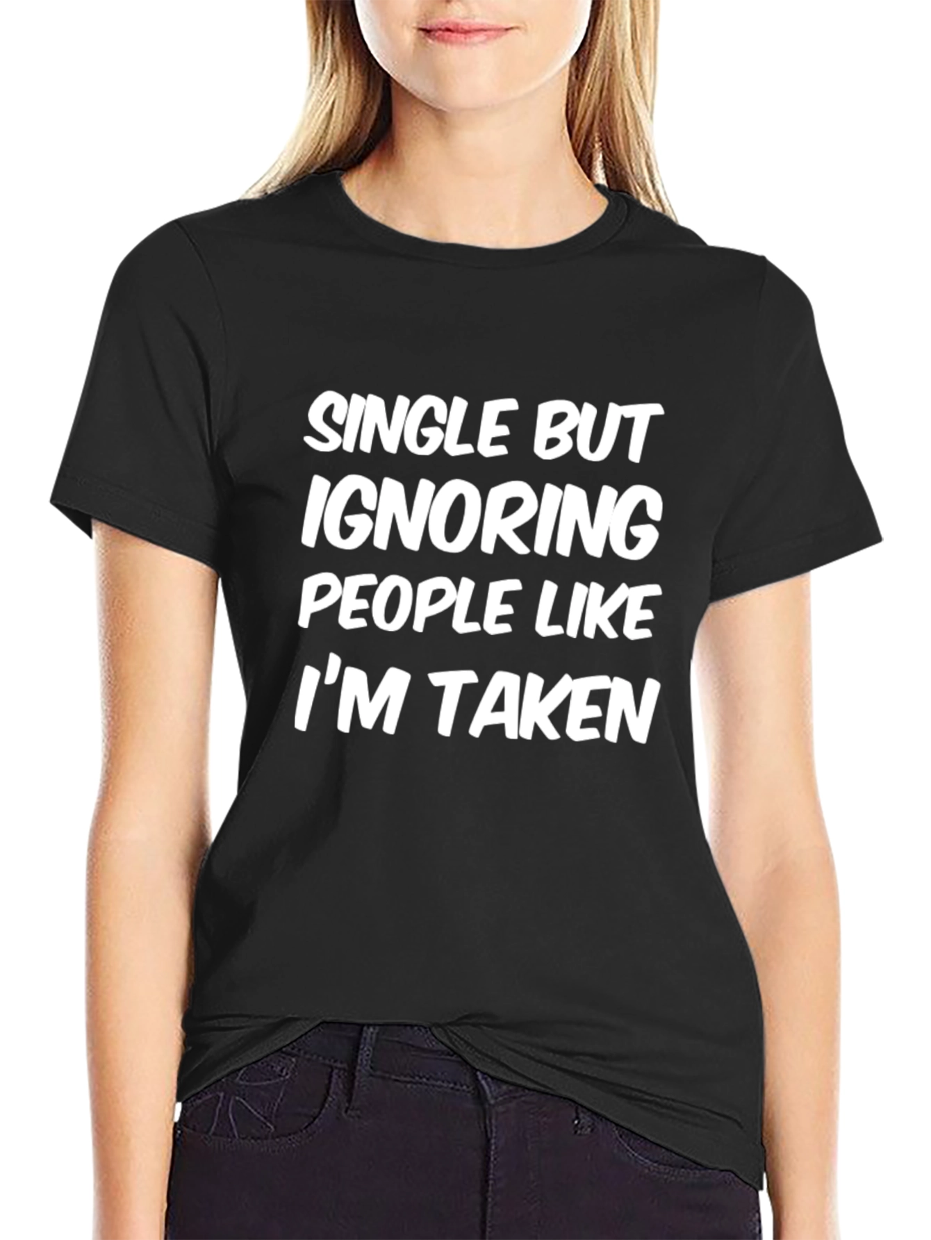 Single But Ignoring People Funny T-Shirt