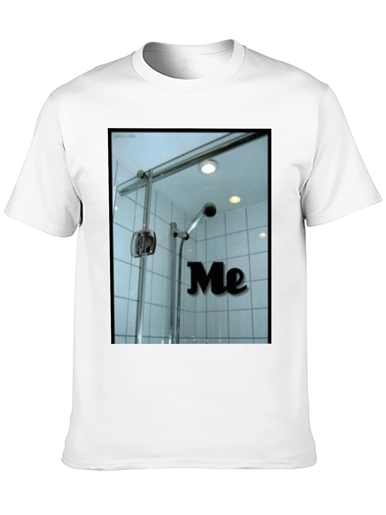 Shower Me T-Shirt - Quirky Bathroom Humor Tee