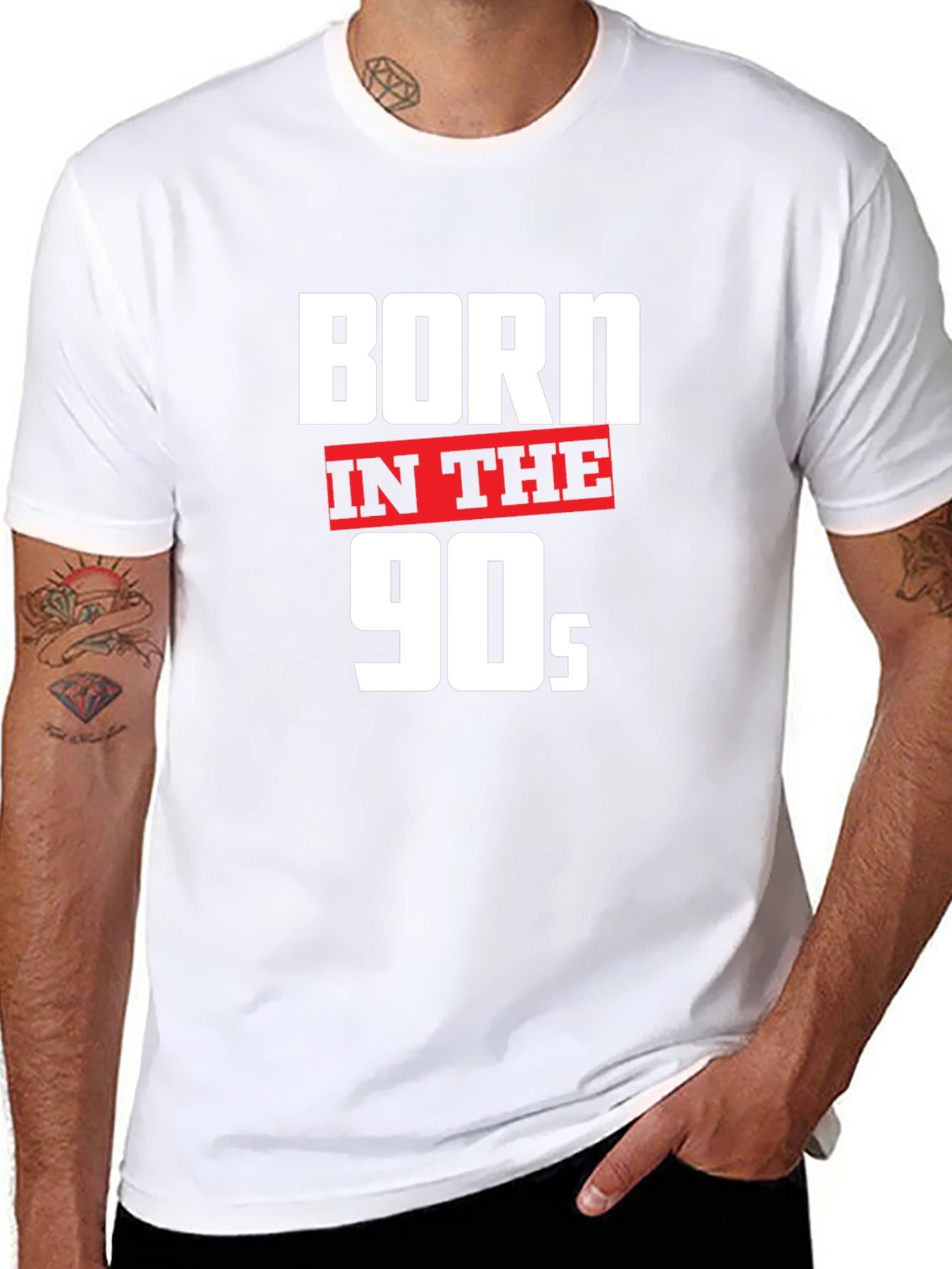 Born in the 90s Black Graphic Tee