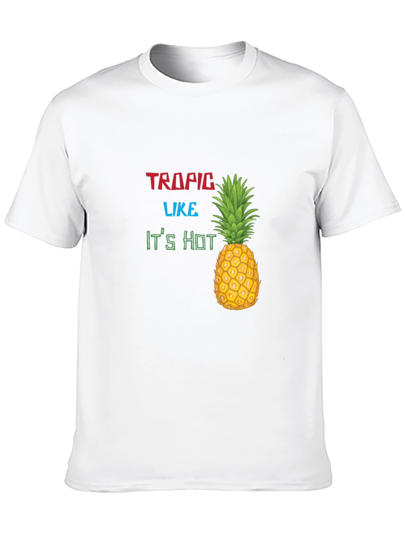 Tropic Like Its Hot Graphic Black T-Shirt