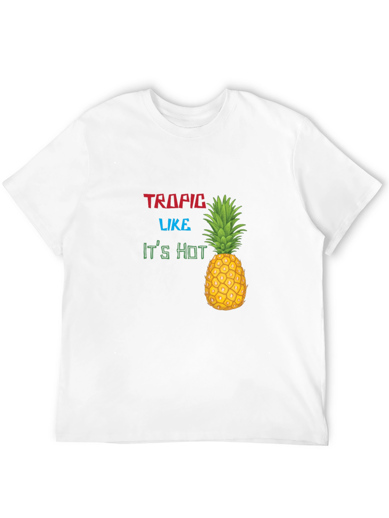 Tropic Like Its Hot Graphic Black T-Shirt