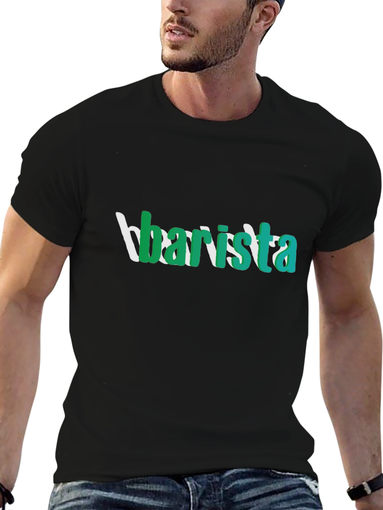 Barista Graphic Tee - Stylish Coffee Lover T-Shirt
