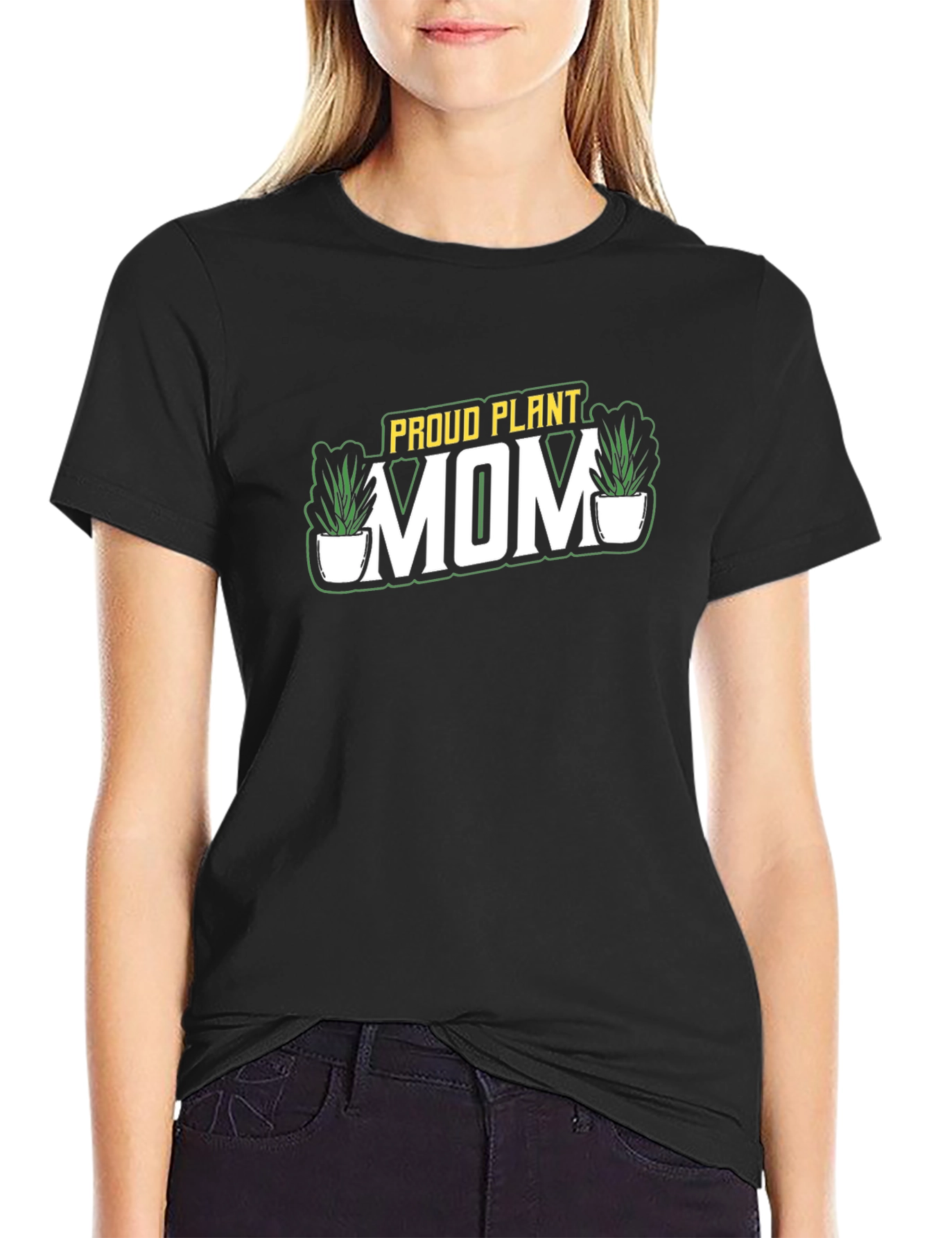 Proud Plant Mom Black T-Shirt