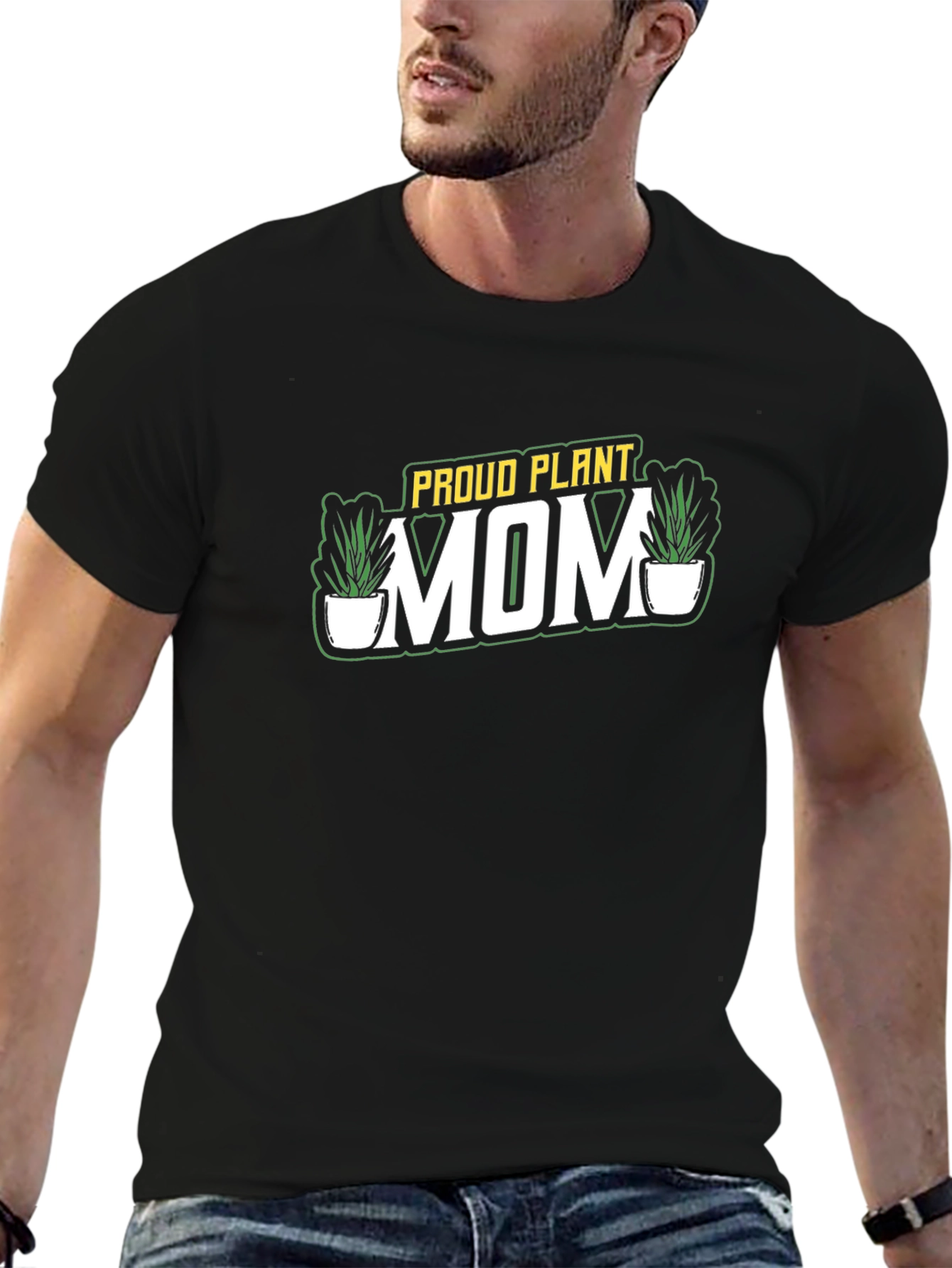 Proud Plant Mom Black T-Shirt