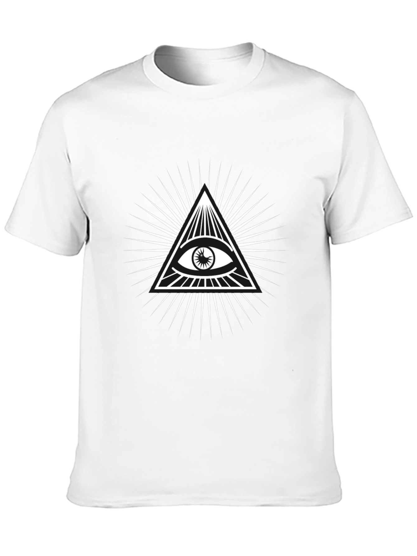 All Seeing Eye Graphic Tee - Black Cotton Blend