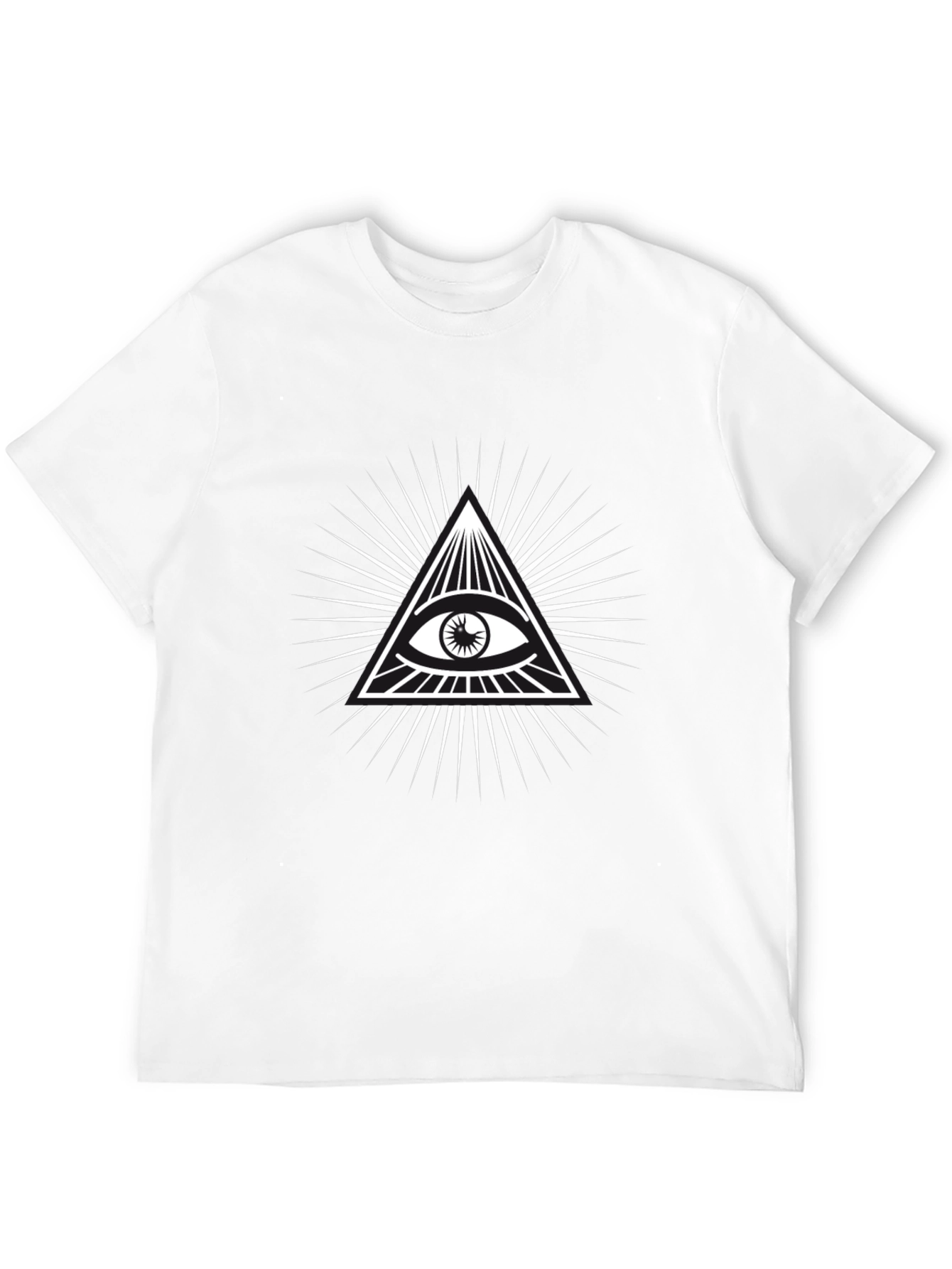 All Seeing Eye Graphic Tee - Black Cotton Blend