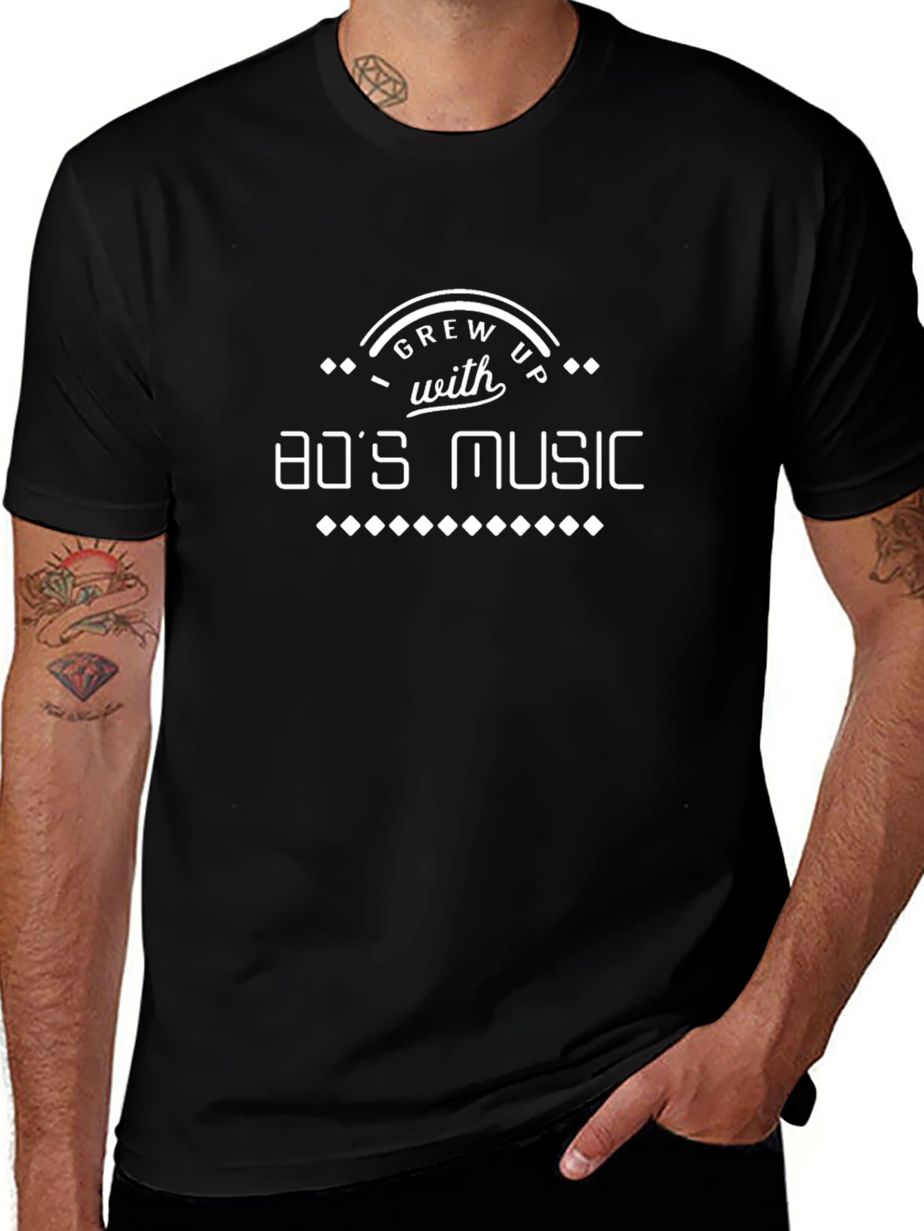 Grew Up With 80s Music T-Shirt
