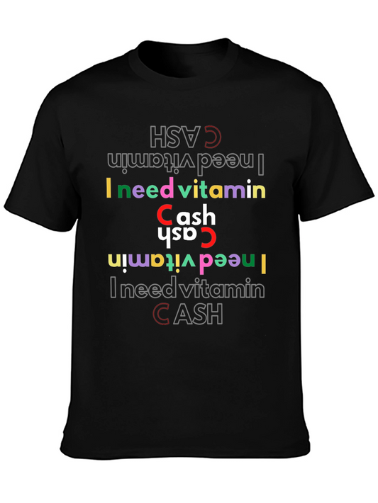 Vitamin Cash Graphic Tee - Stylish Novelty T-Shirt