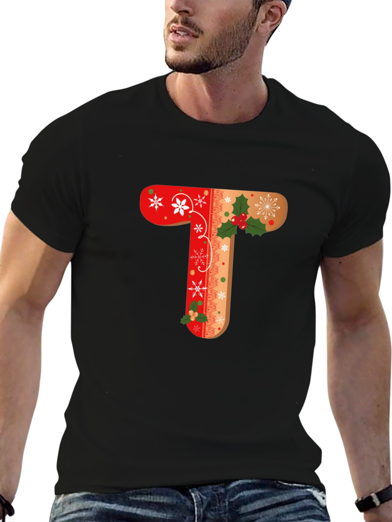 Holiday Letter T Shirt