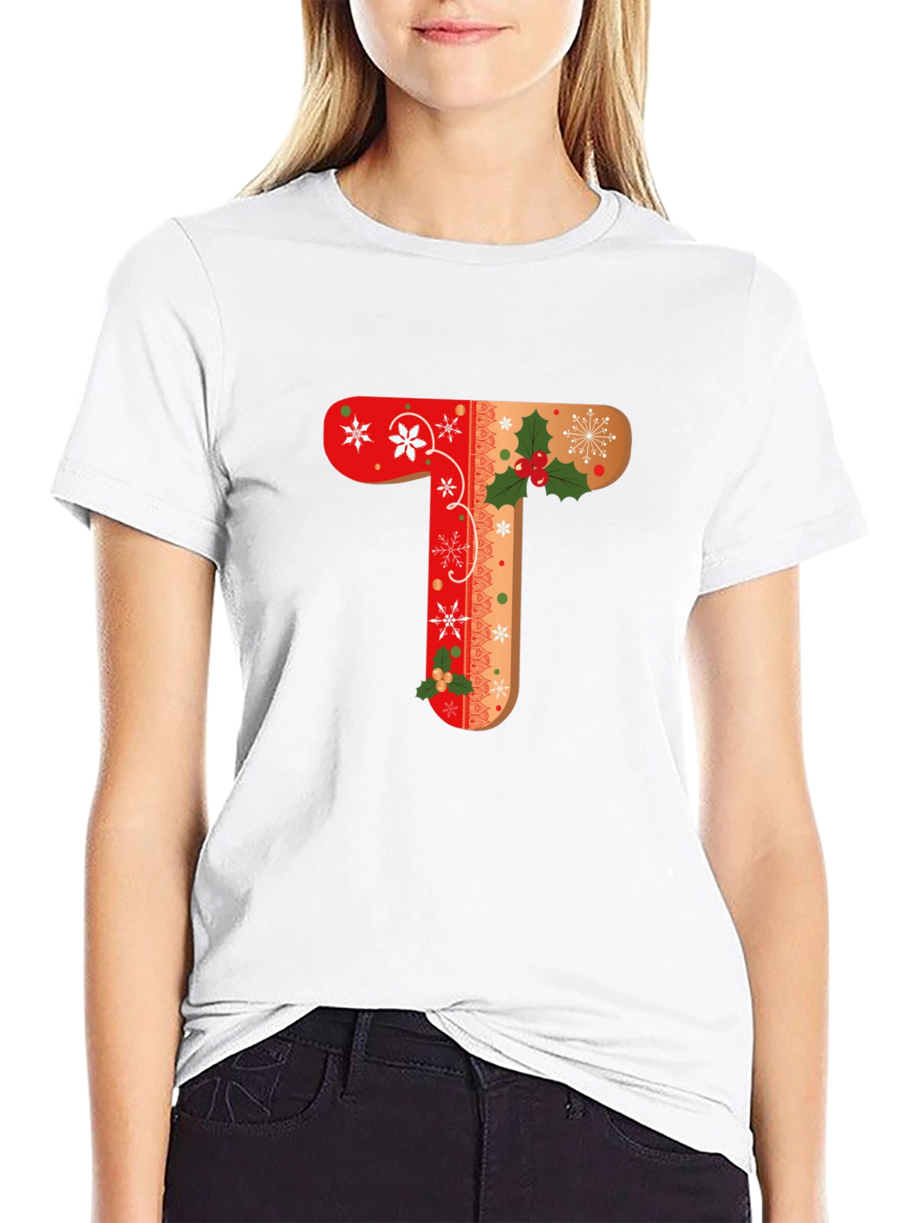 Holiday Letter T Shirt