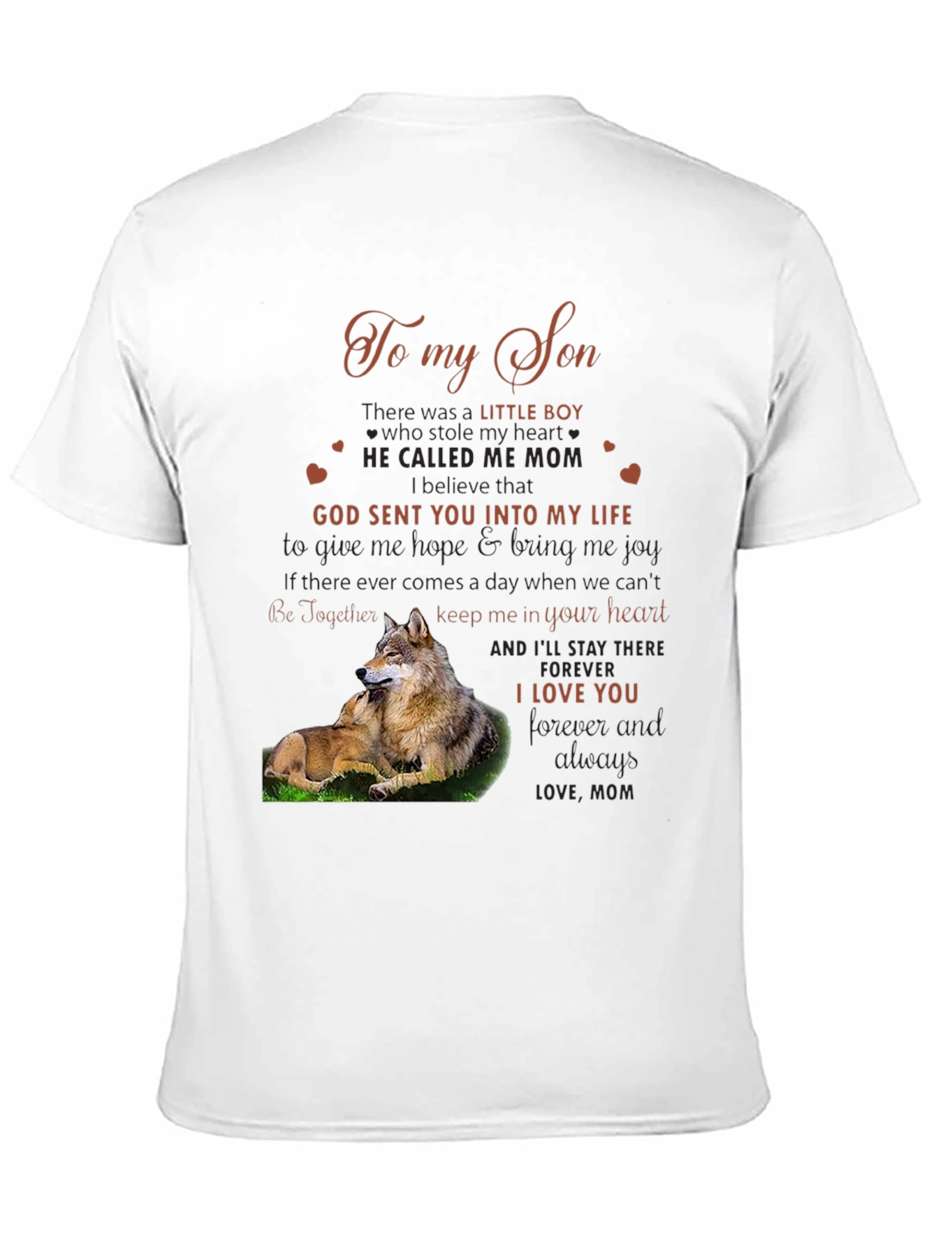 To My Son Wolf Graphic Tee