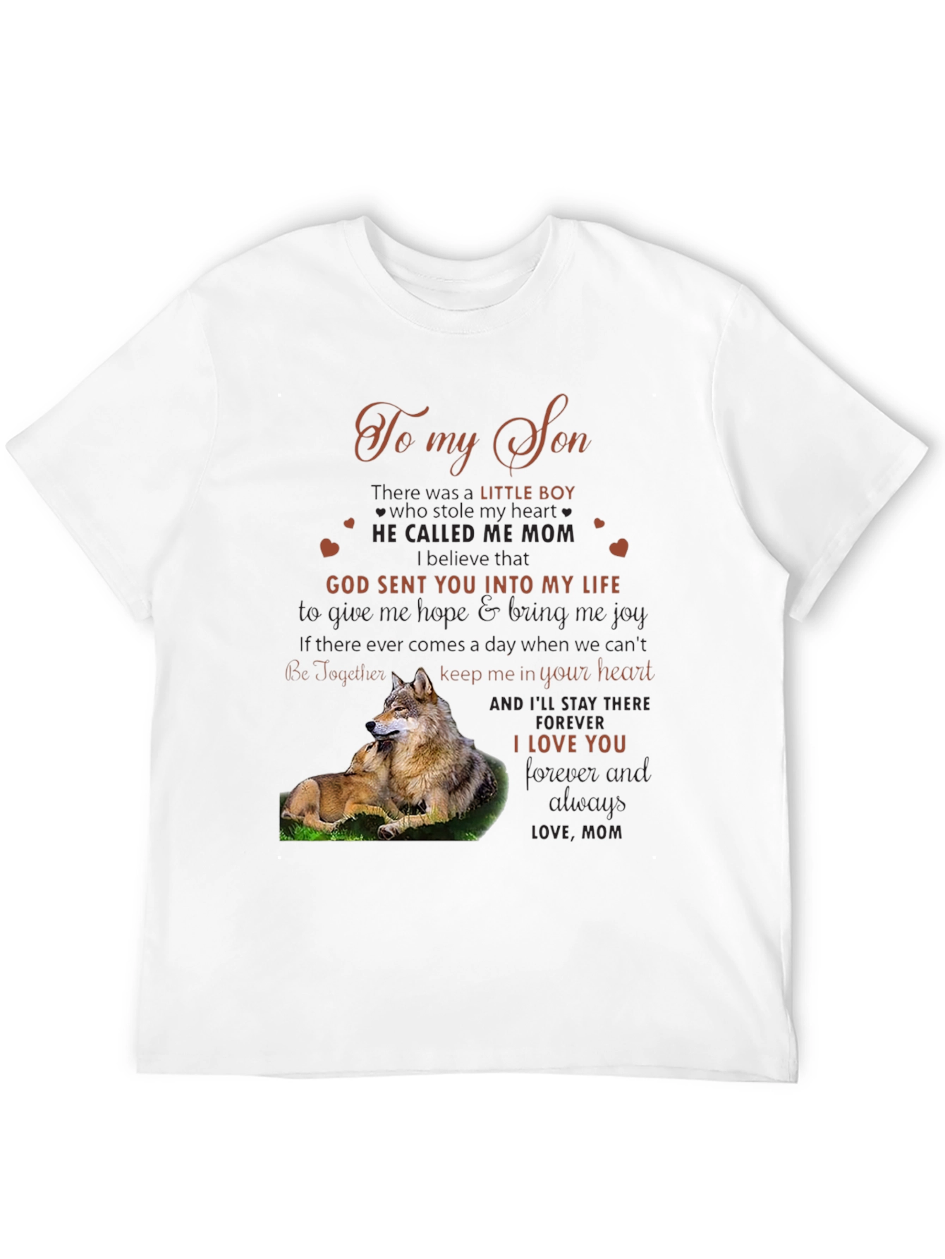To My Son Wolf Graphic Tee