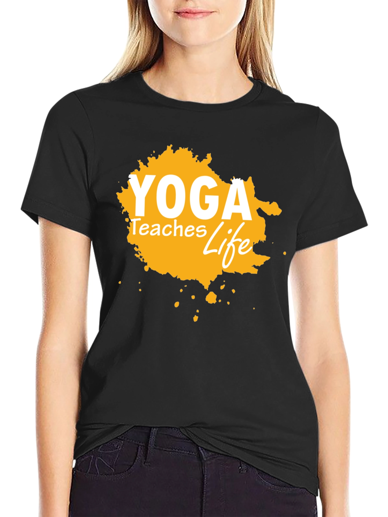 Yoga Teaches Life Graphic Tee