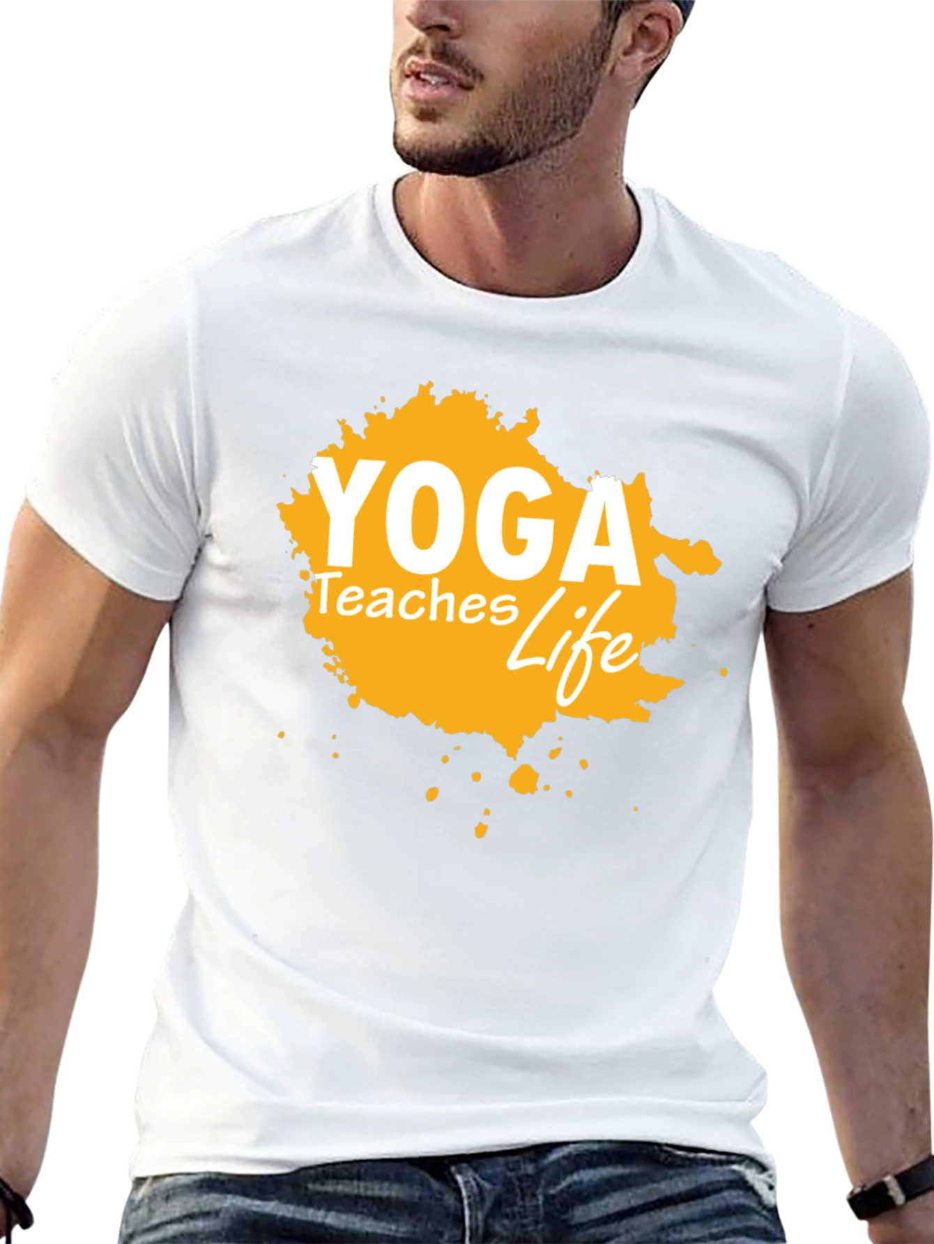 Yoga Teaches Life Graphic Tee
