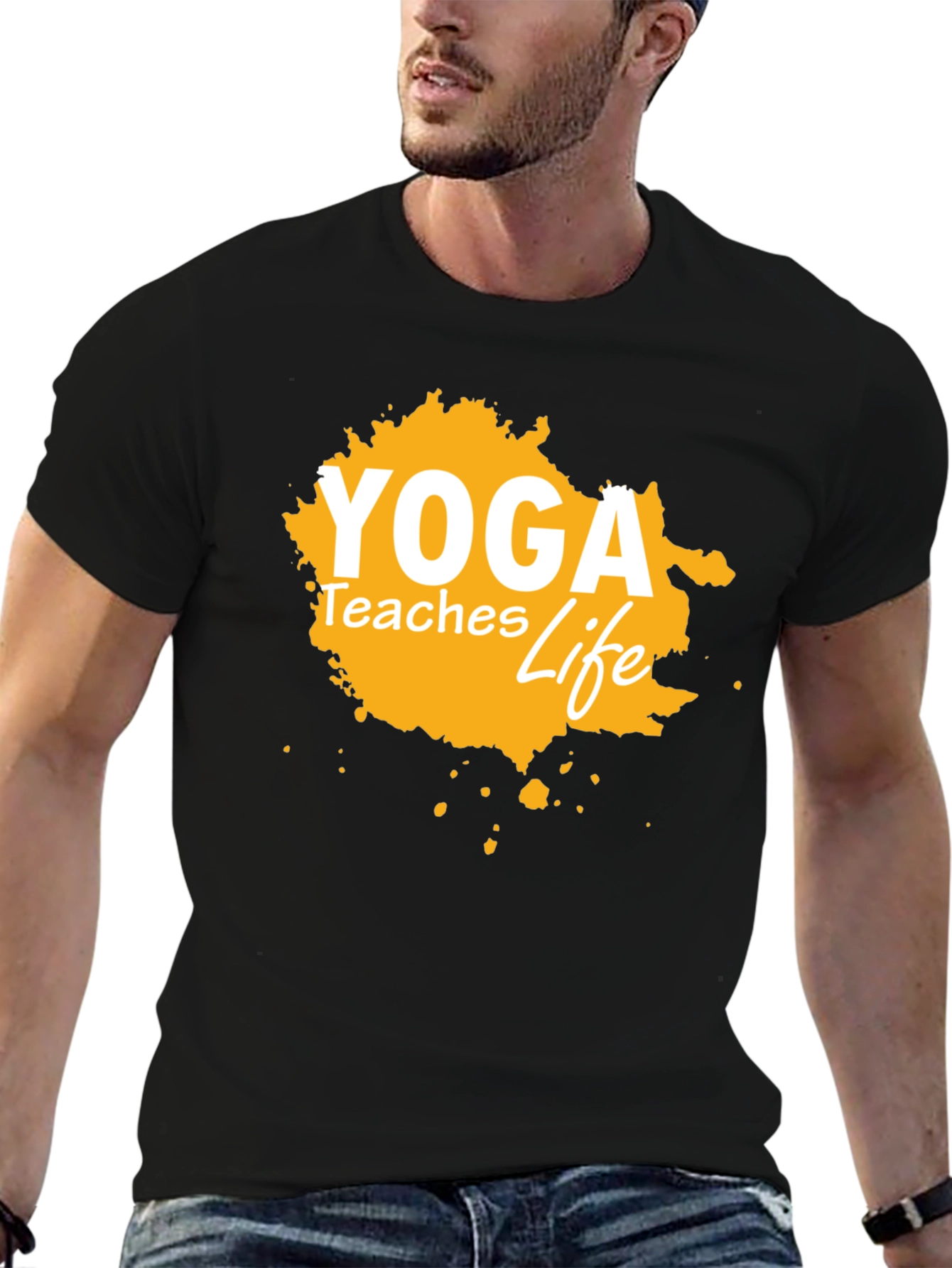 Yoga Teaches Life Graphic Tee