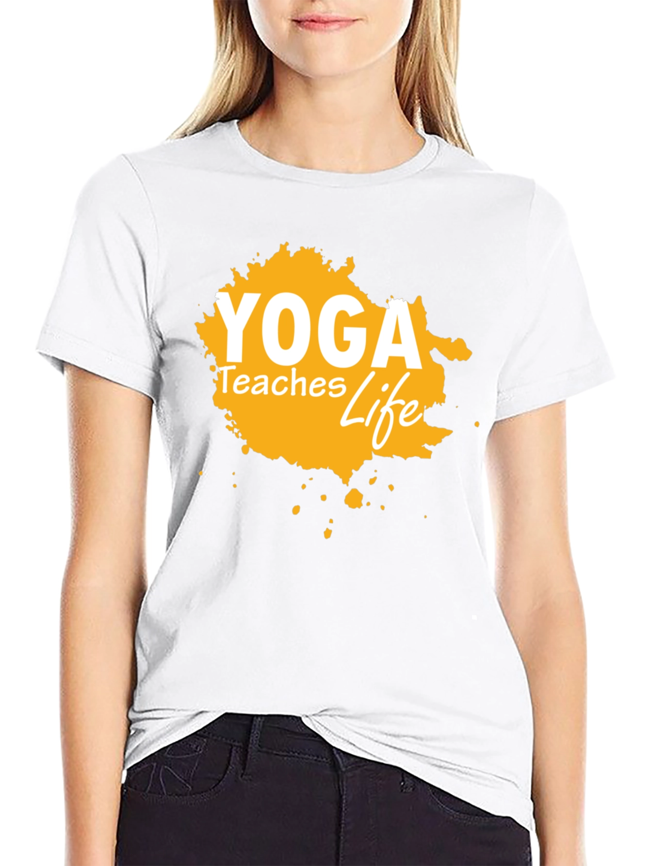 Yoga Teaches Life Graphic Tee
