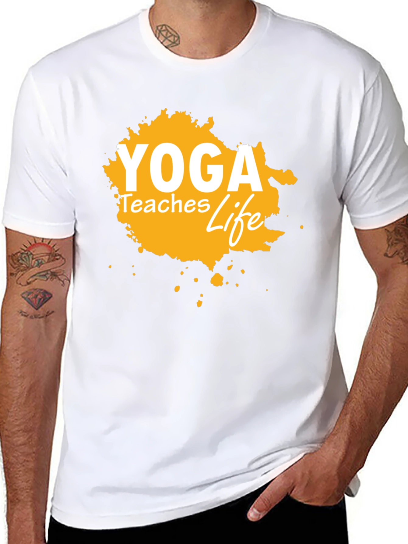 Yoga Teaches Life Graphic Tee