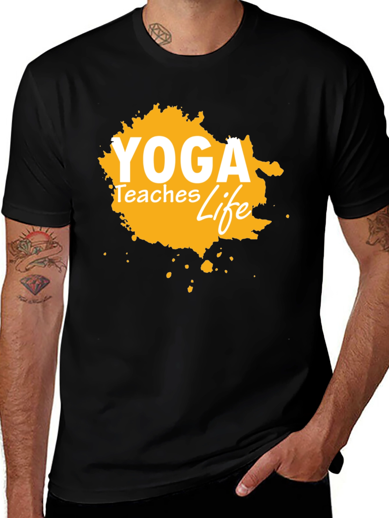 Yoga Teaches Life Graphic Tee