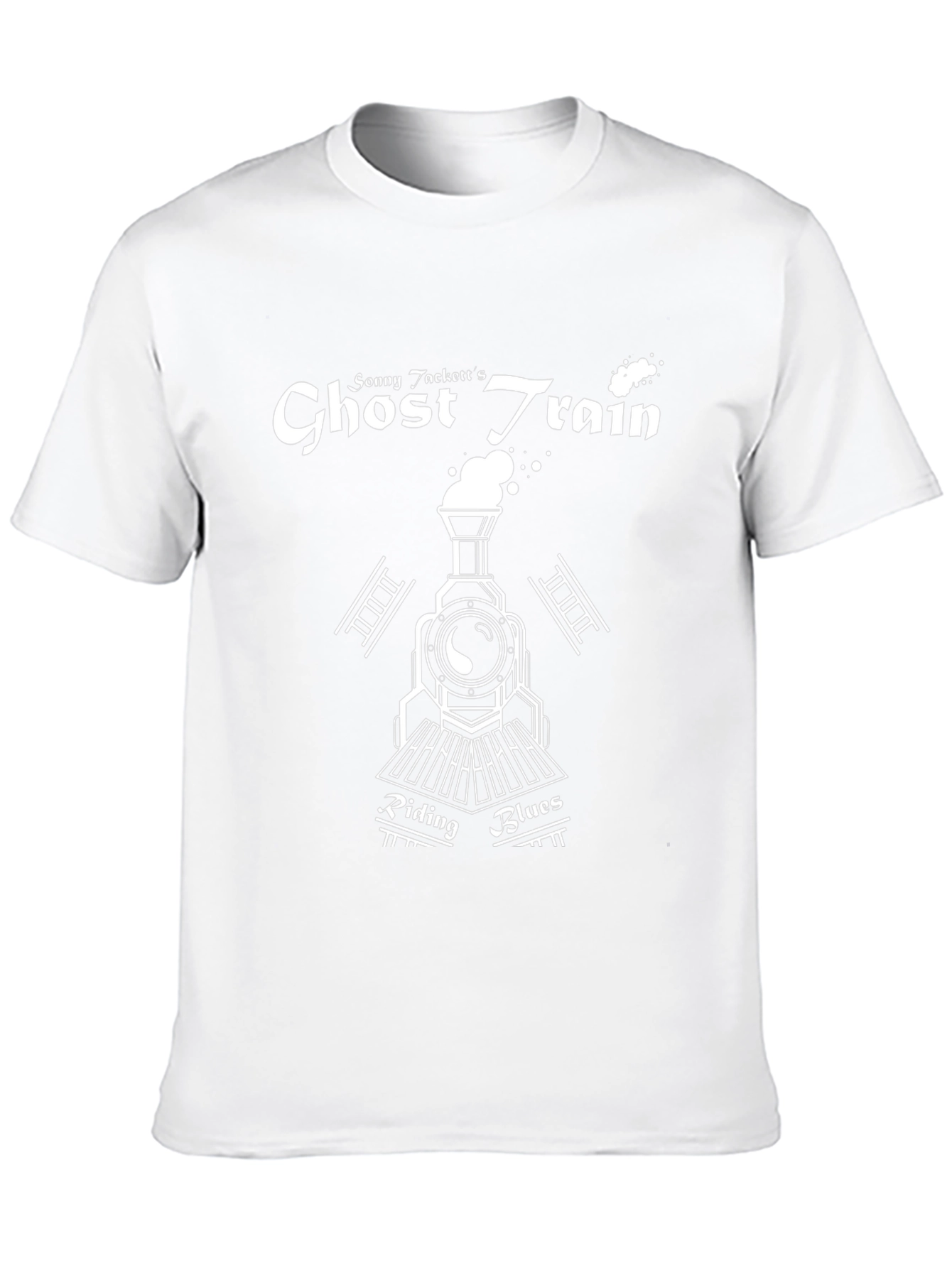 Ghost Train Riding Blues Black T-Shirt