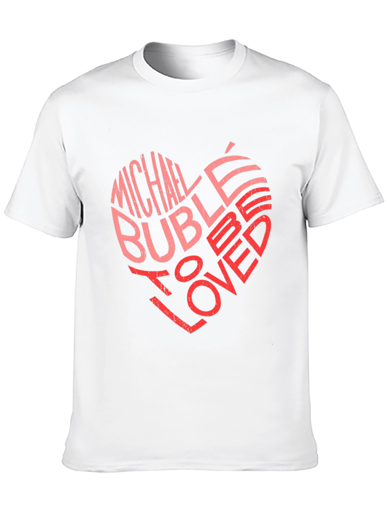 Michael Bublé Heart Graphic Black T-Shirt