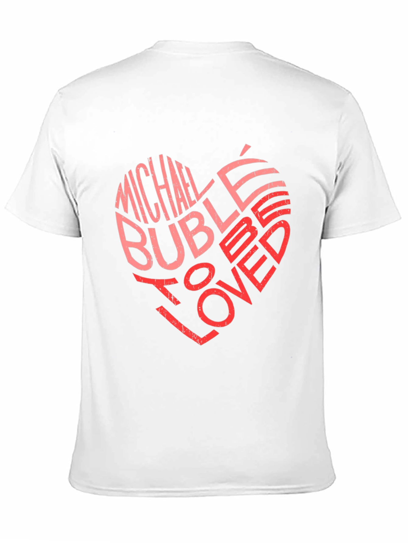 Michael Bublé Heart Graphic Black T-Shirt