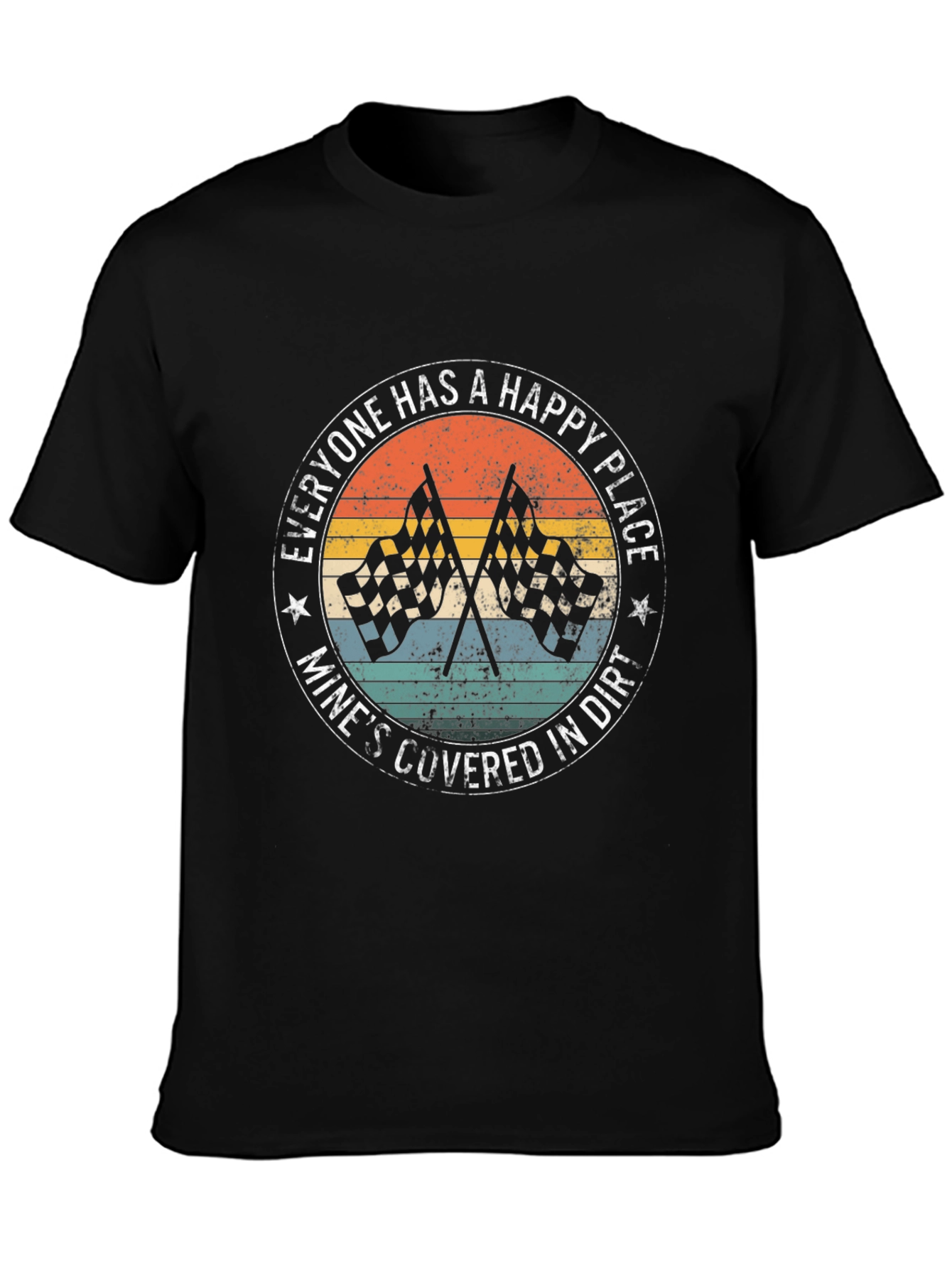 Happy Place Covered in Dirt Racing T-Shirt