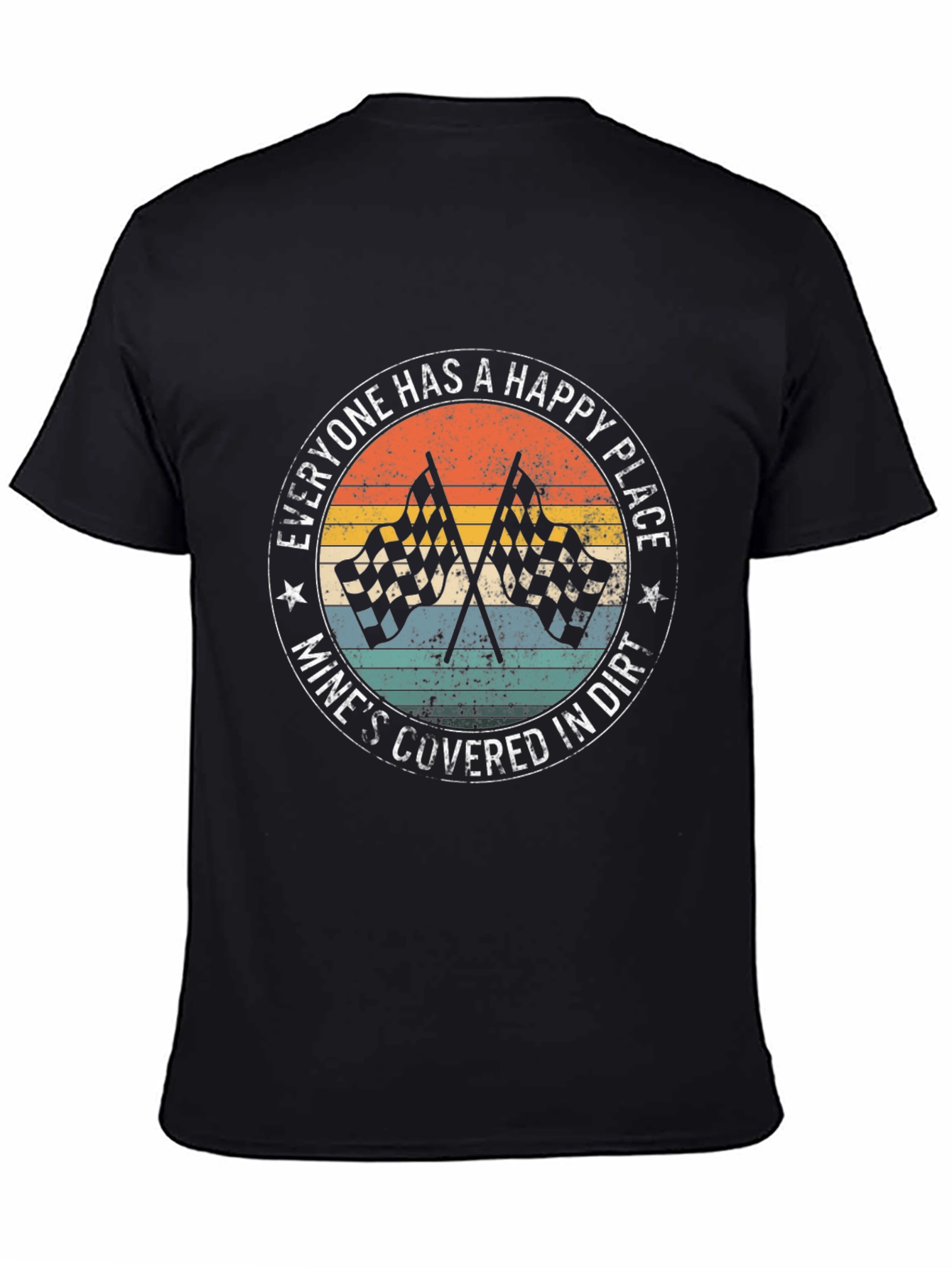 Happy Place Covered in Dirt Racing T-Shirt