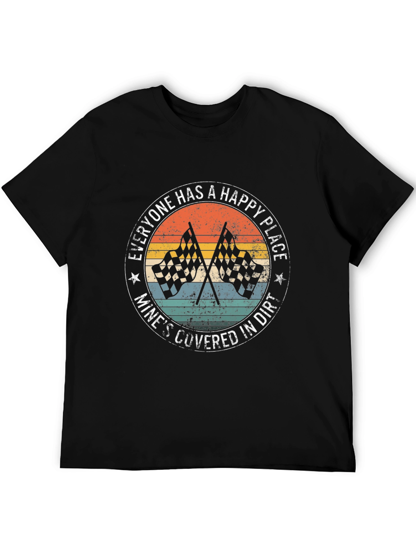 Happy Place Covered in Dirt Racing T-Shirt