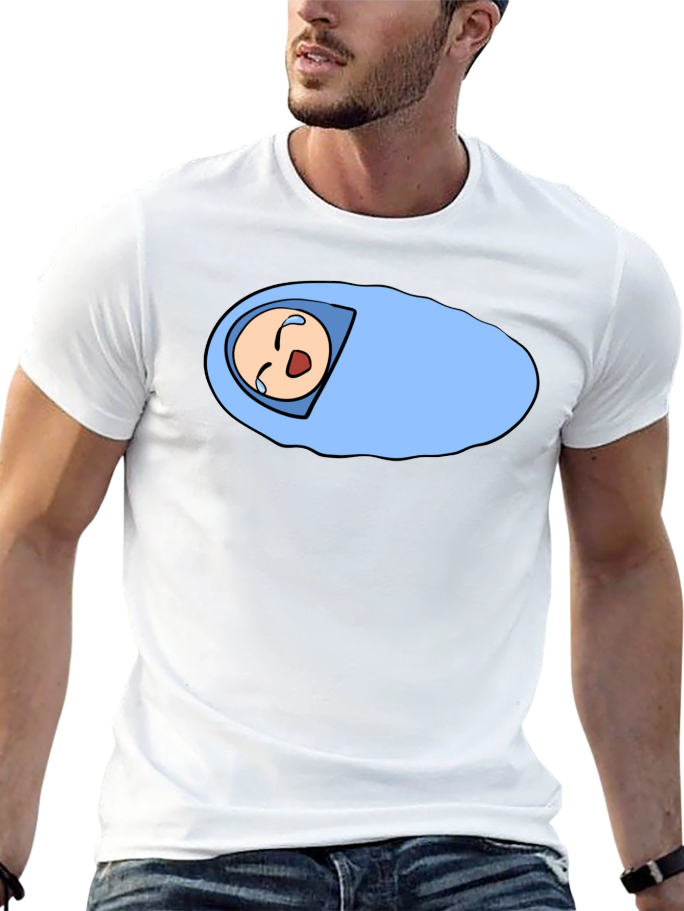 Cartoon Baby T-Shirt - Black Unique Design