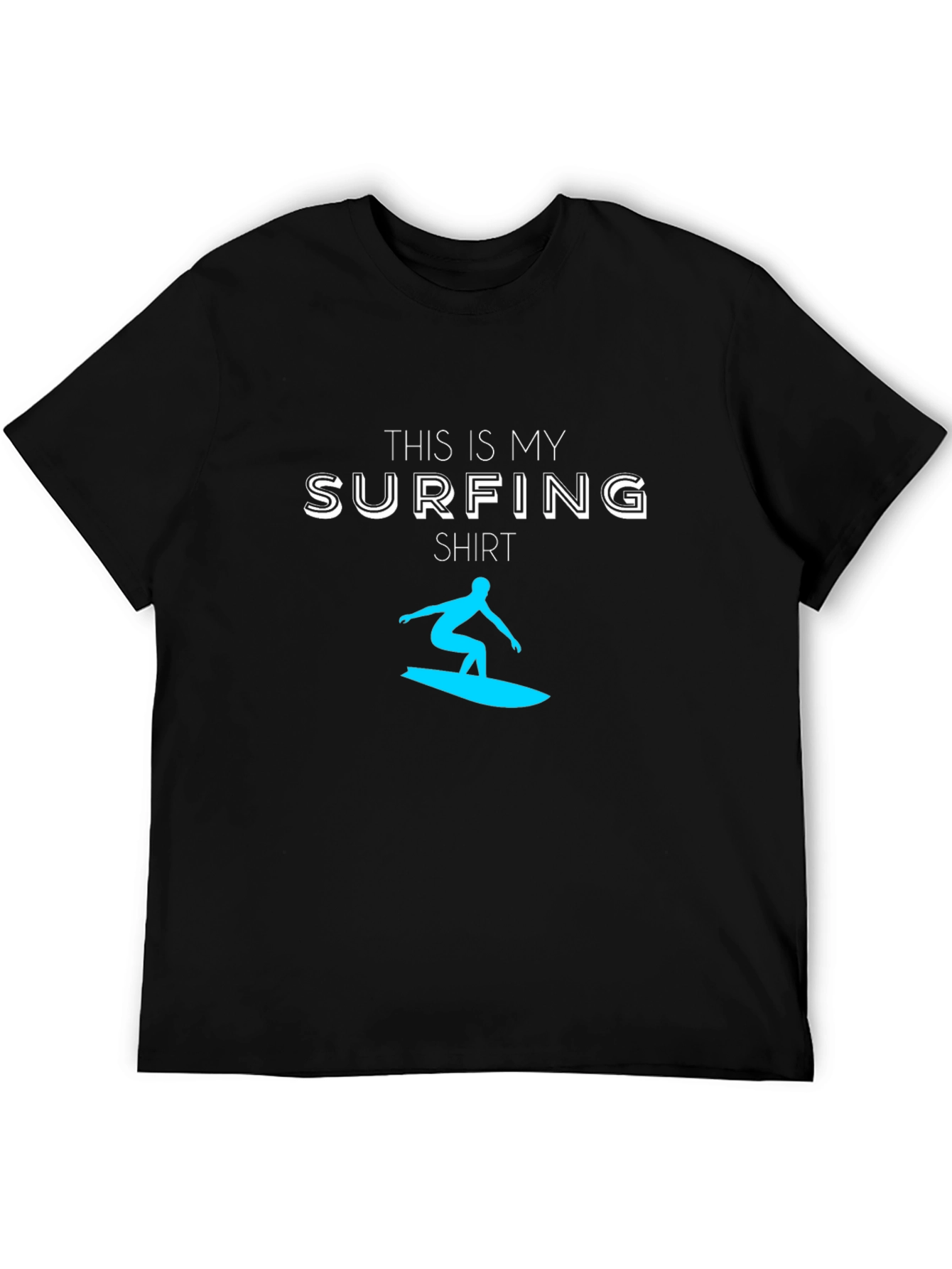 Surfing Shirt - Mens Black Tee